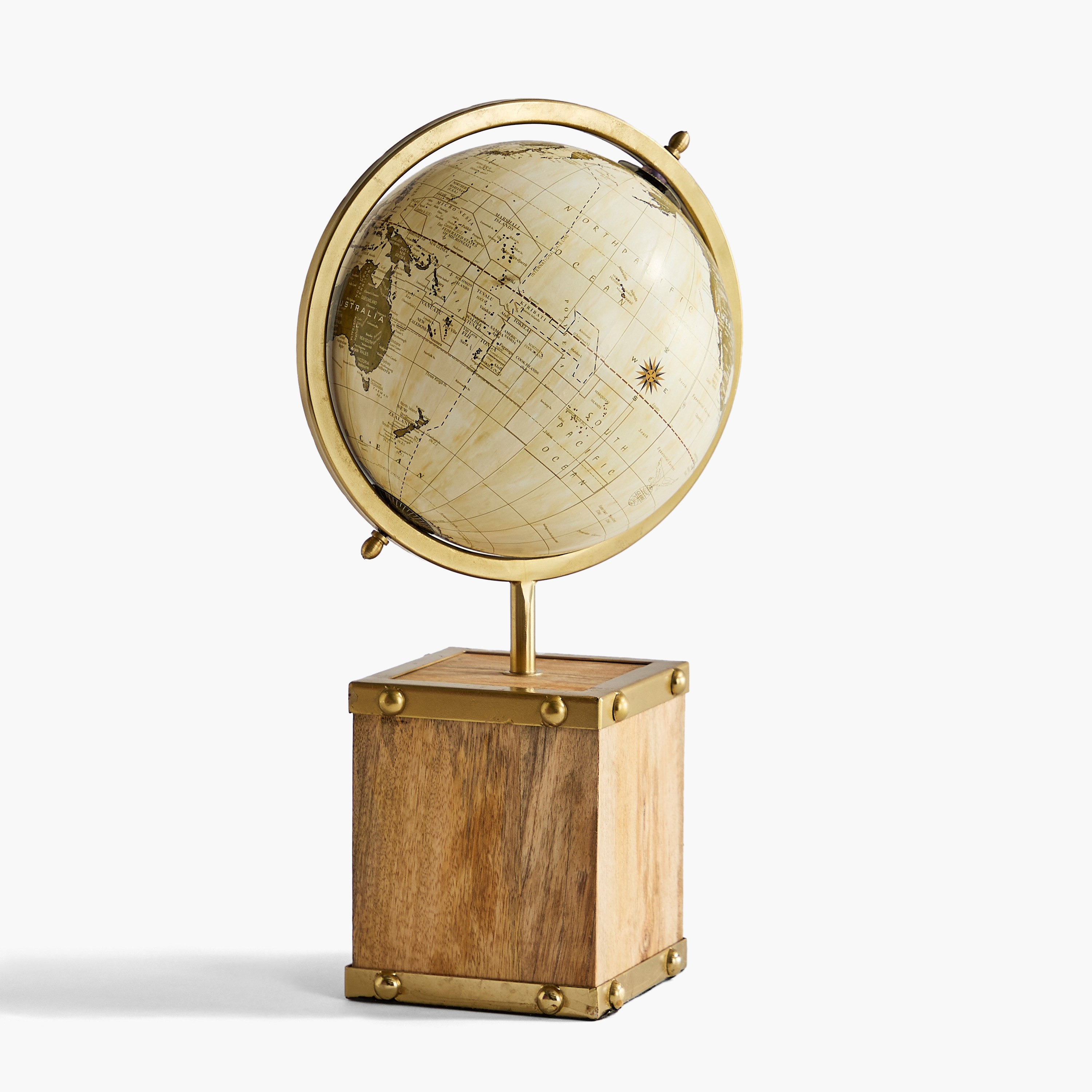 Odin Decorative Globe with Wooden Base - 20x20x38 cm-hbxhomeware-homedecor-figurinesandornaments-image-4