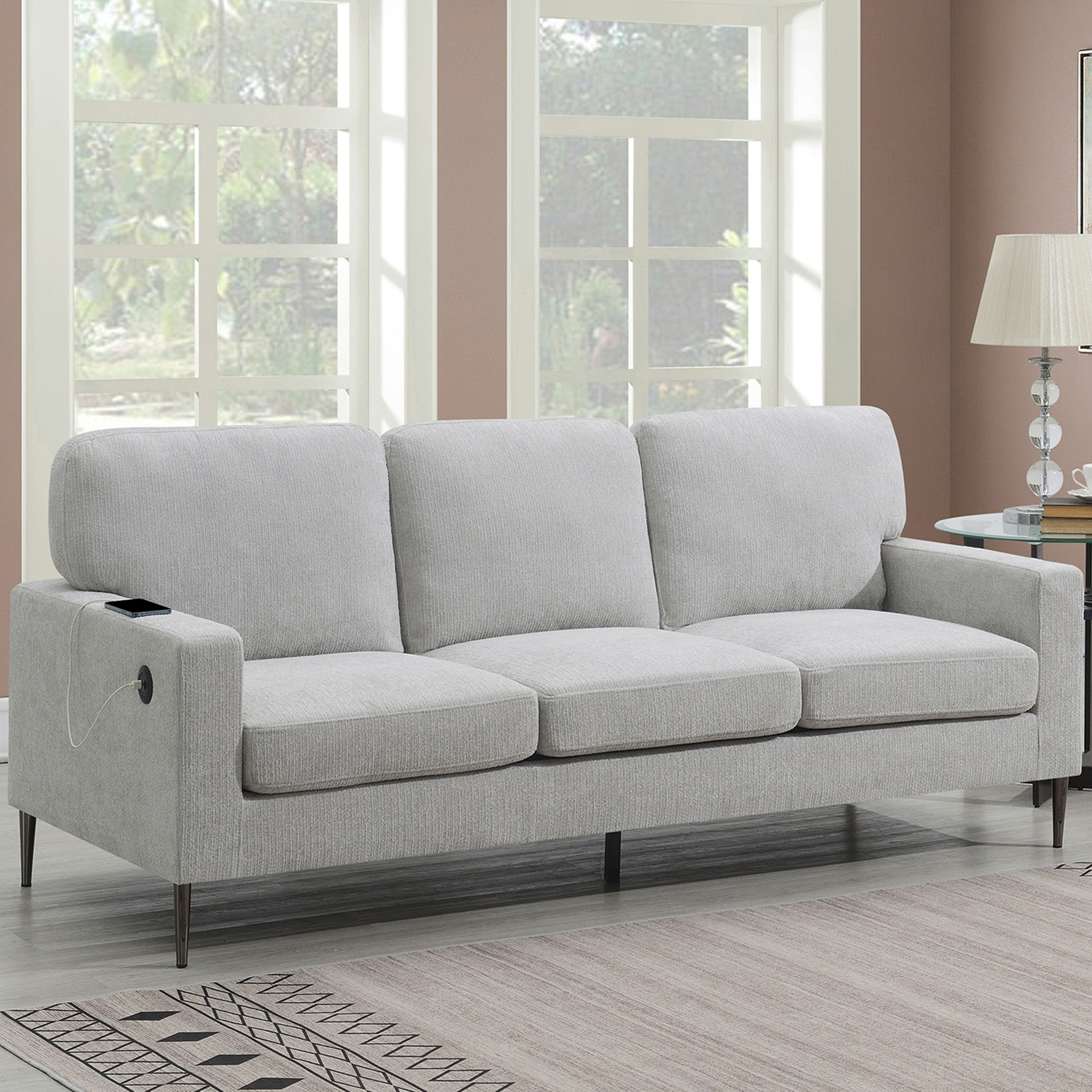 كنبة قماش 3 مقاعد مع منفذ يو إس بي نكست من آريا-hbxlivingroom-sofasandarmchairs-sofas-image-1