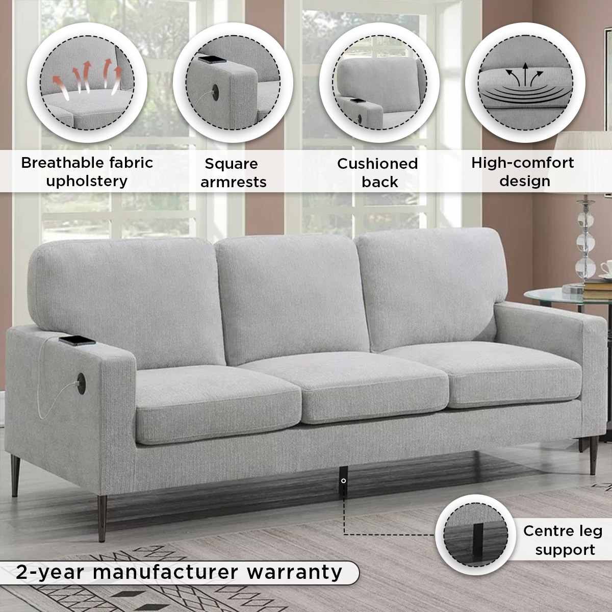 كنبة قماش 3 مقاعد مع منفذ يو إس بي نكست من آريا-hbxlivingroom-sofasandarmchairs-sofas-image-4
