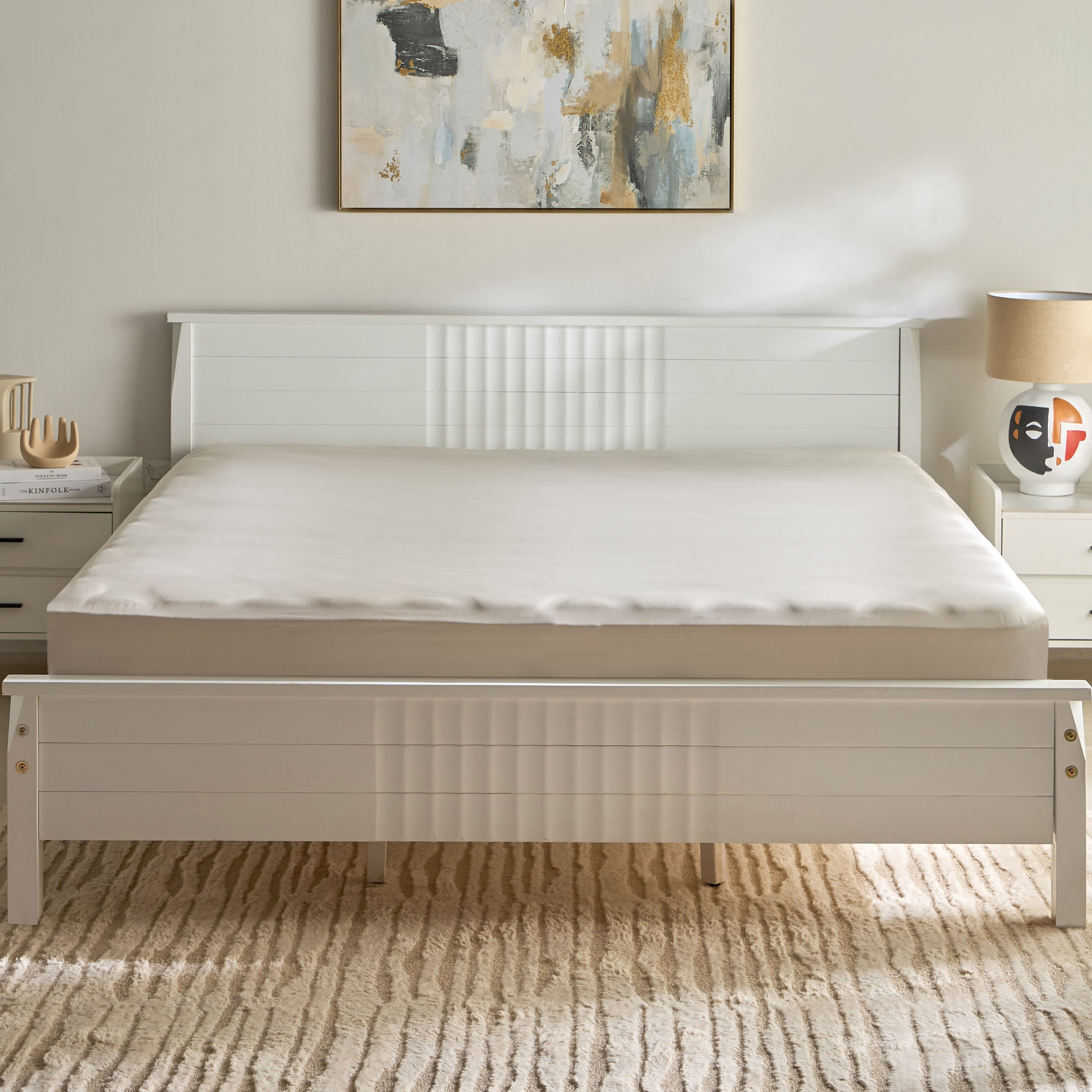 شرشف مطاطي سوبر كينج سادة من القطن عدد خيوط 400 من أوبولينت لوكس - 200x200+40 سم-hbxhomeware-hbxbedroom-image-3