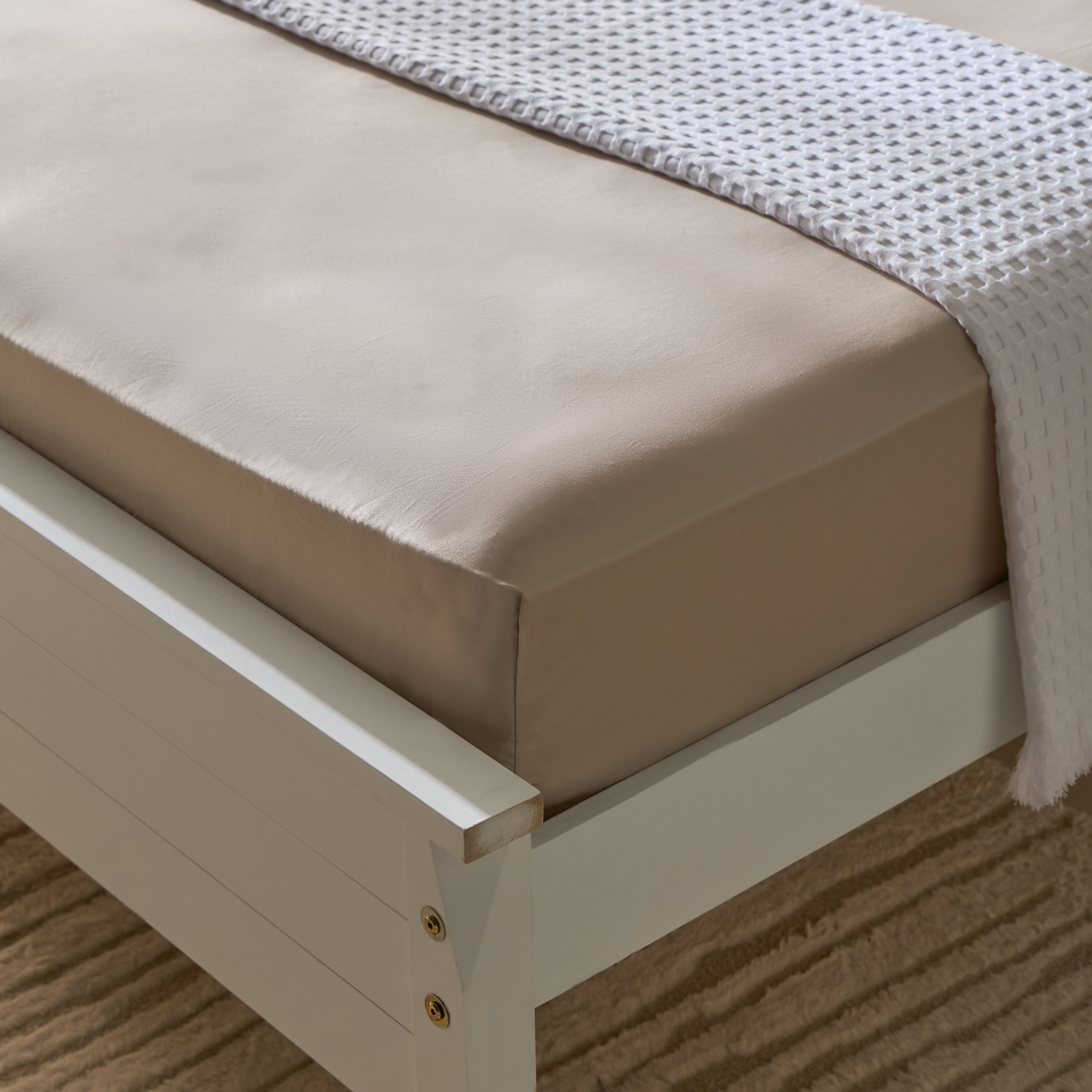 Opulent Luxe 400TC Cotton Solid King Fitted Sheet - 180x200+40 cm-hbxhomeware-hbxbedroom-image-1
