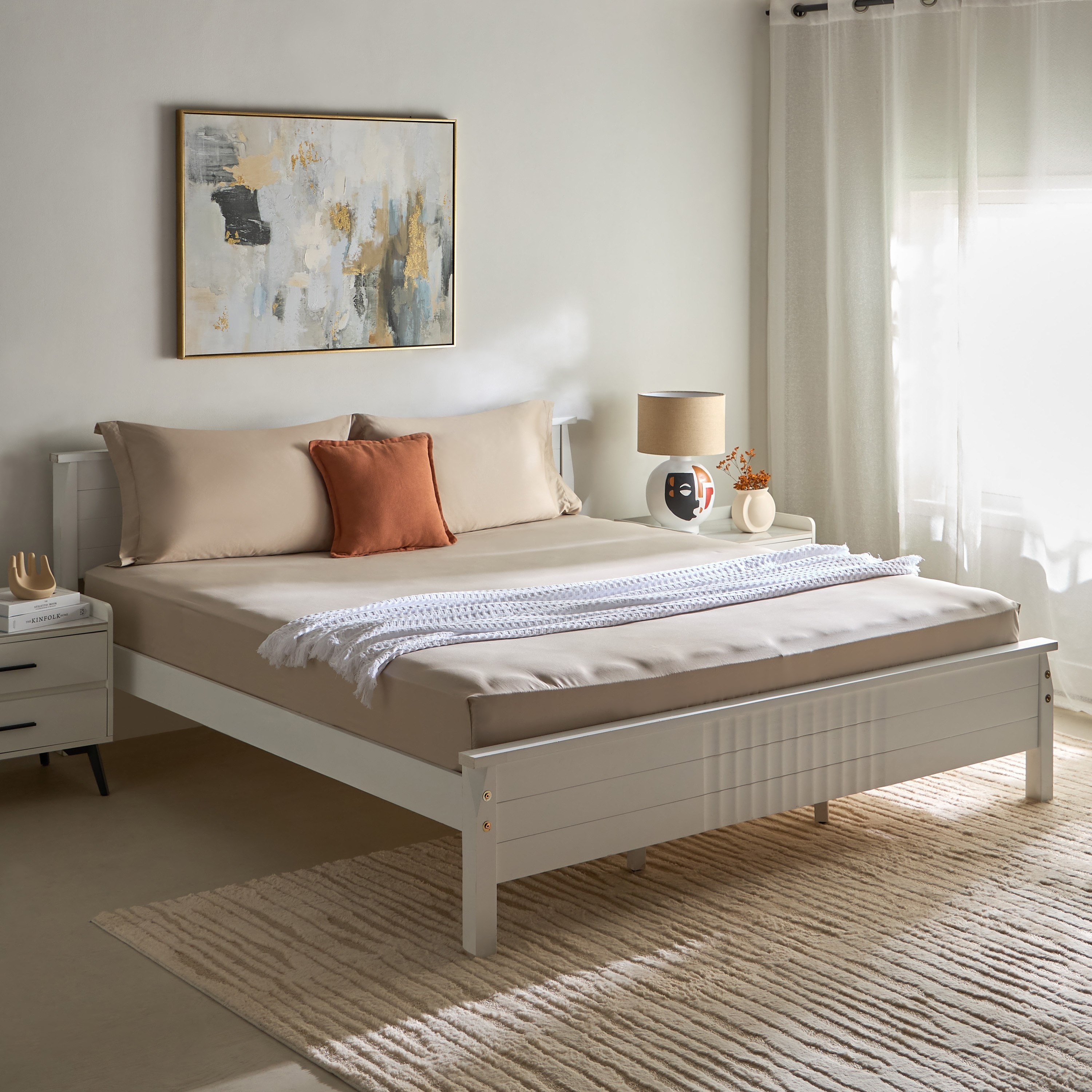 Opulent Luxe 400TC Cotton Solid King Fitted Sheet - 180x200+40 cm-hbxhomeware-hbxbedroom-image-7