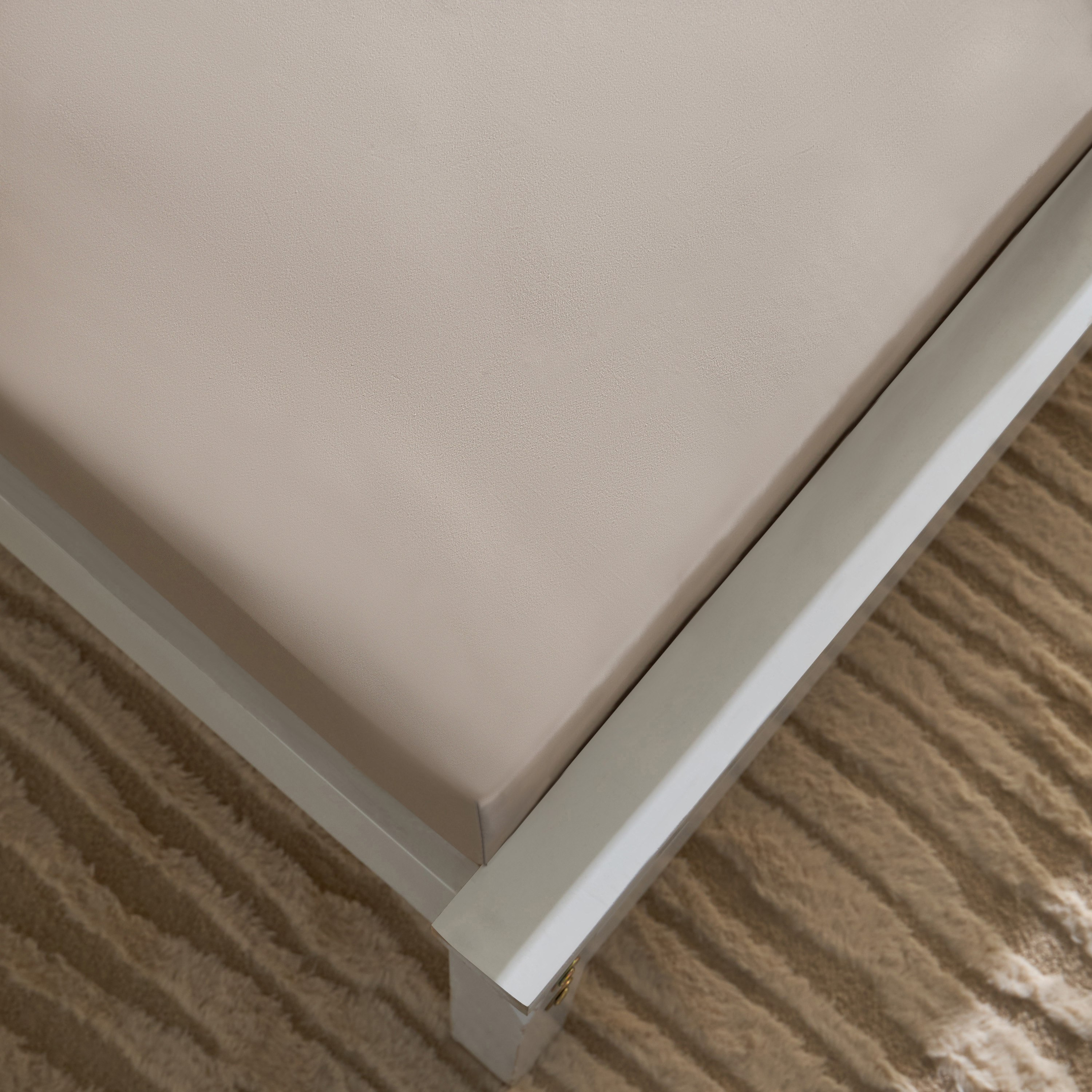 Opulent Luxe 400TC Cotton Solid Super King Fitted Sheet - 200x200+40 cm-hbxhomeware-hbxbedroom-image-6