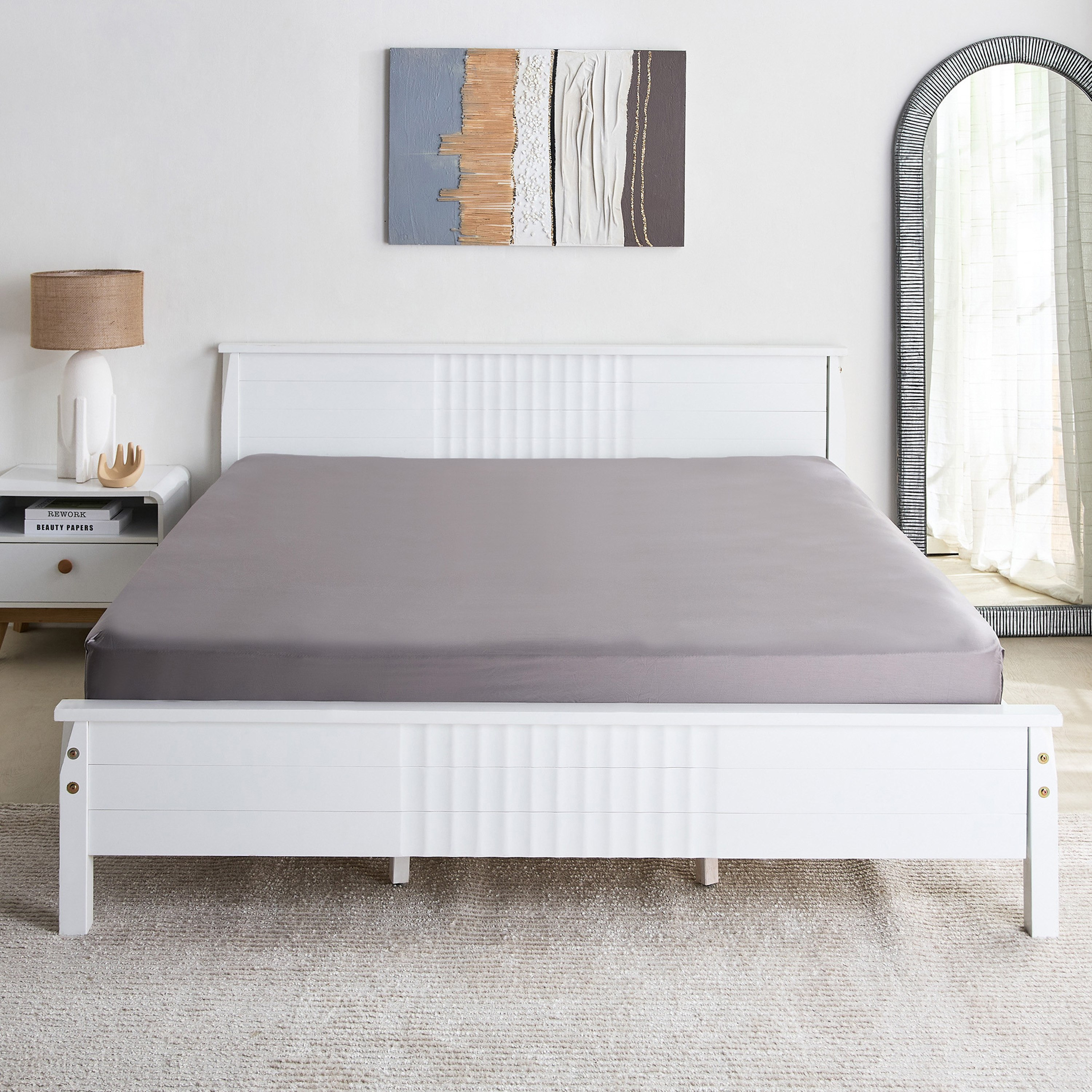 Opulent Luxe Cotton Solid King Fitted Sheet - 180x200+40 cm-hbxhomeware-bedding-fittedsheets-image-3