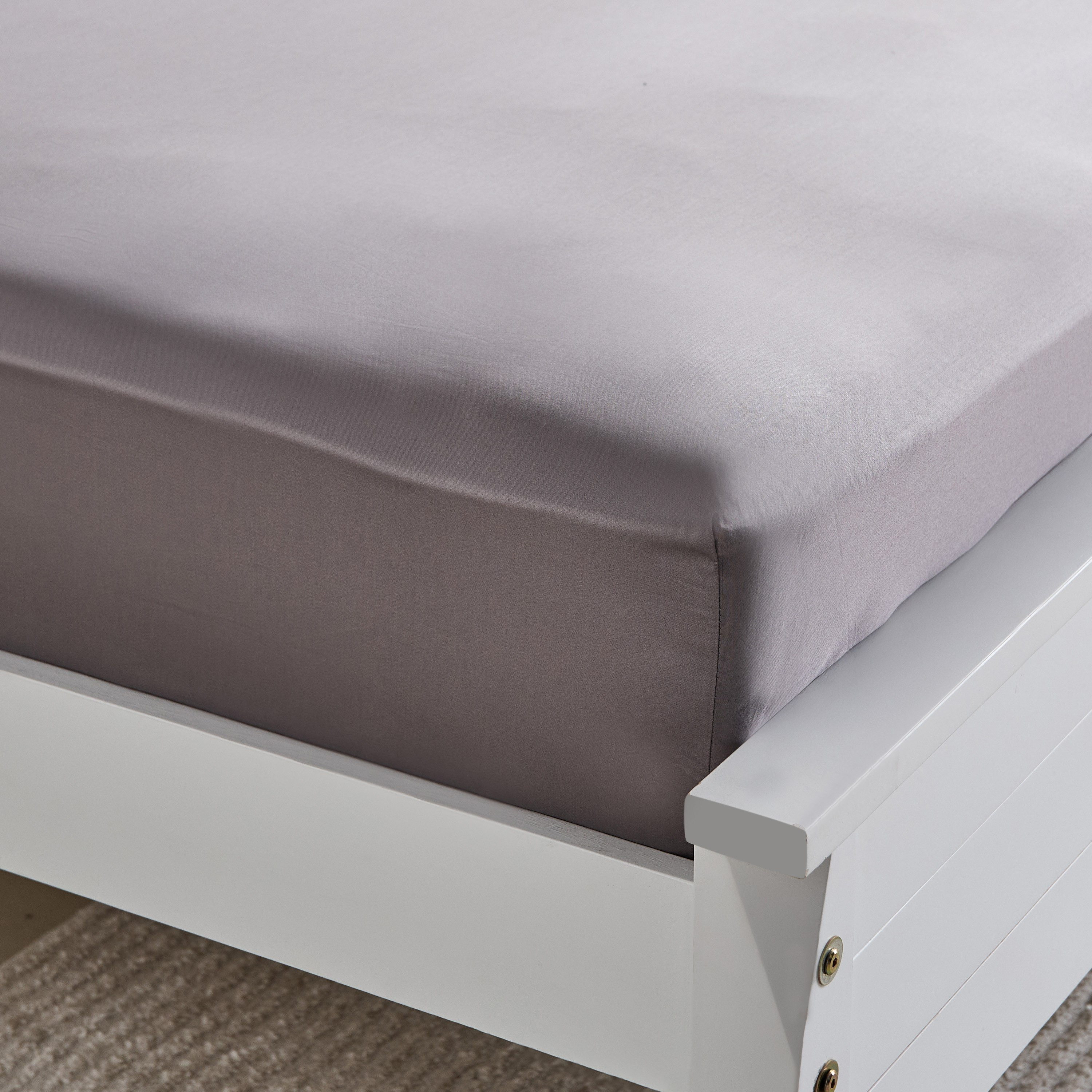 Opulent Luxe Cotton Solid Super King Fitted Sheet - 200x200+40 cm-hbxhomeware-hbxbedroom-image-6