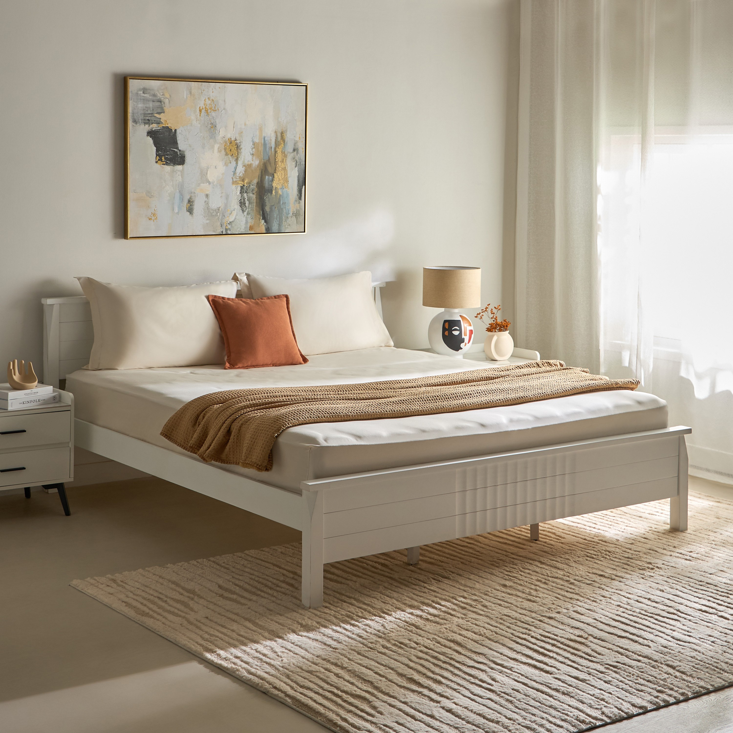 طقم غطاء وسادة من قطعتين سادة من القطن عدد خيوط 400 من أوبولينت لوكس - 50x75+5سم-hbxhomeware-hbxbedroom-image-7