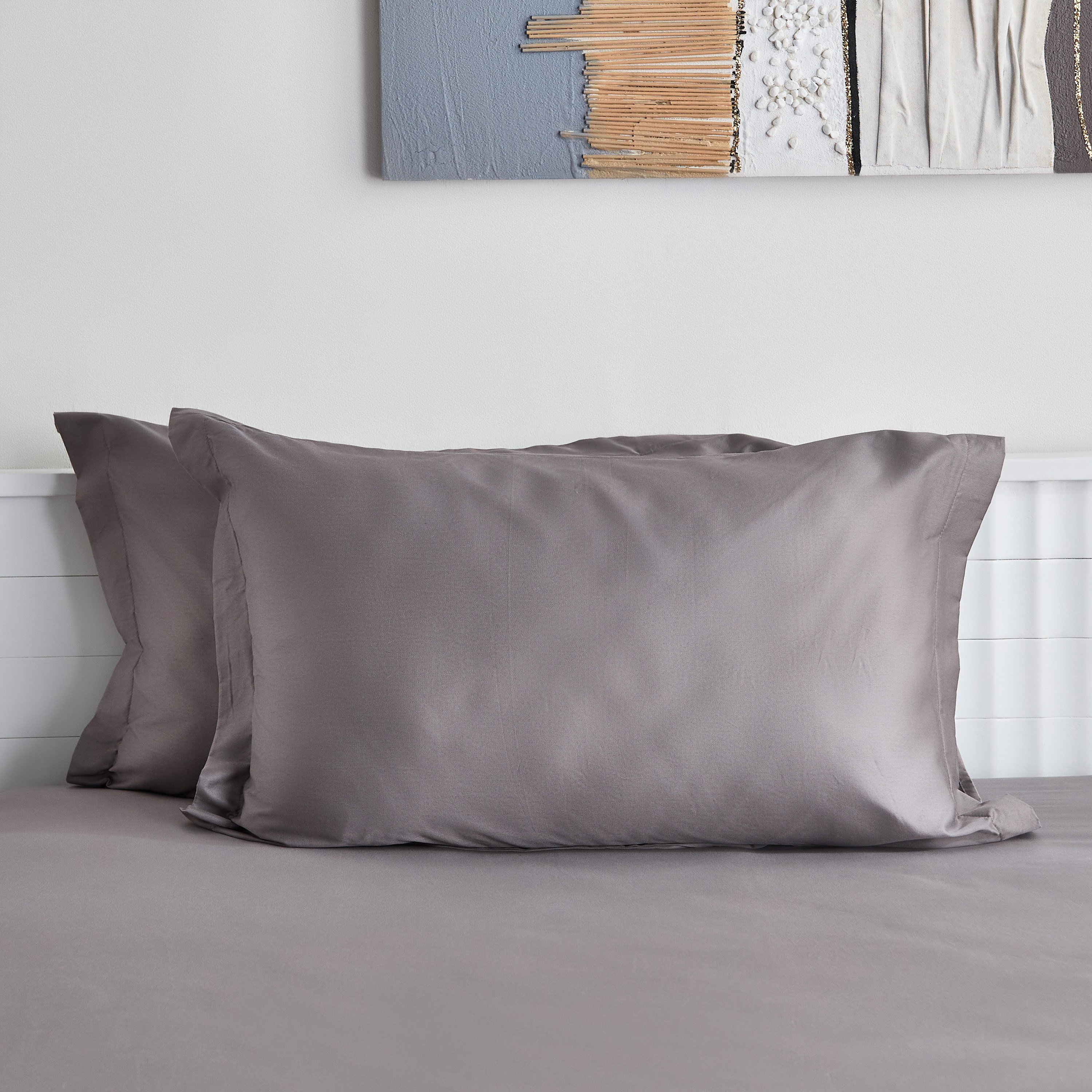 طقم غطاء وسادة قطن قطعتين سادة من أوبولينت لوكس - 50x75 سم-hbxhomeware-hbxbedroom-image-2