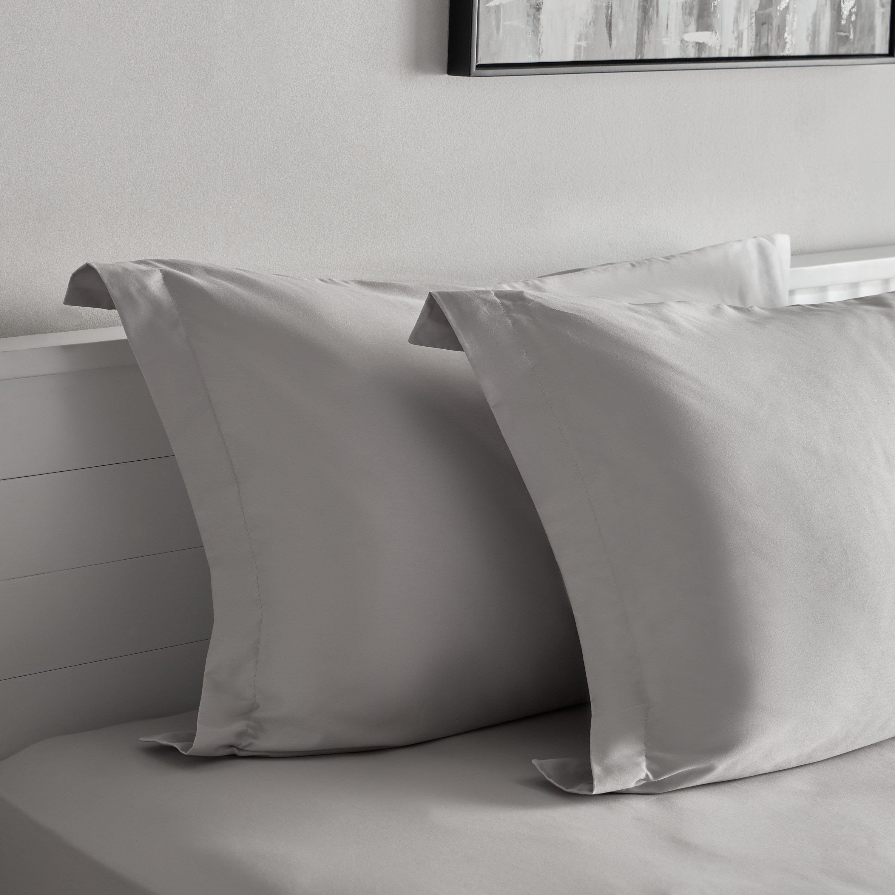 طقم غطاء وسادة من قطعتين سادة من القطن عدد خيوط 400 من أوبولينت لوكس - 50x75 سم-hbxhomeware-hbxbedroom-image-3