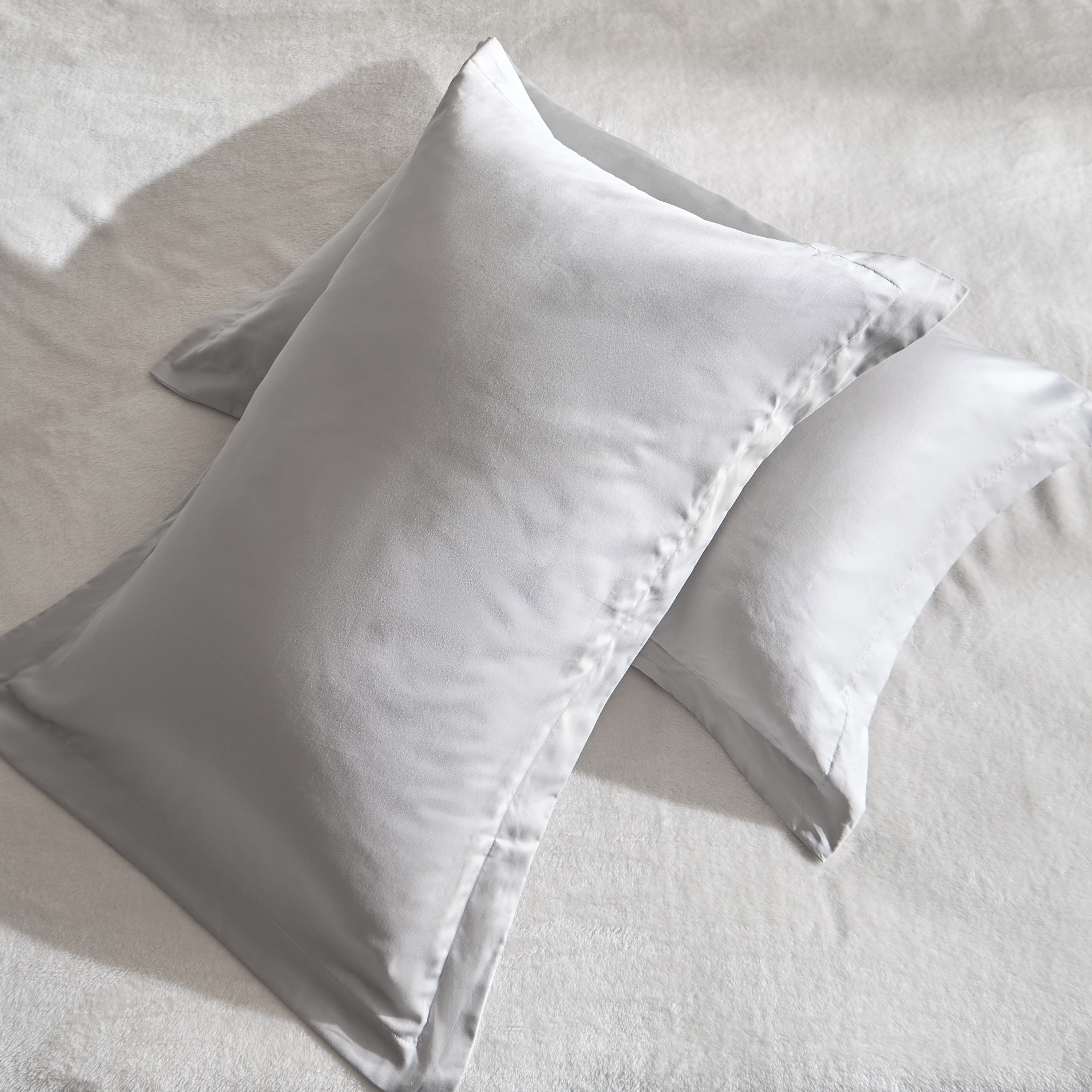 طقم غطاء وسادة من قطعتين سادة من القطن عدد خيوط 400 من أوبولينت لوكس - 50x75 سم-hbxhomeware-hbxbedroom-image-5