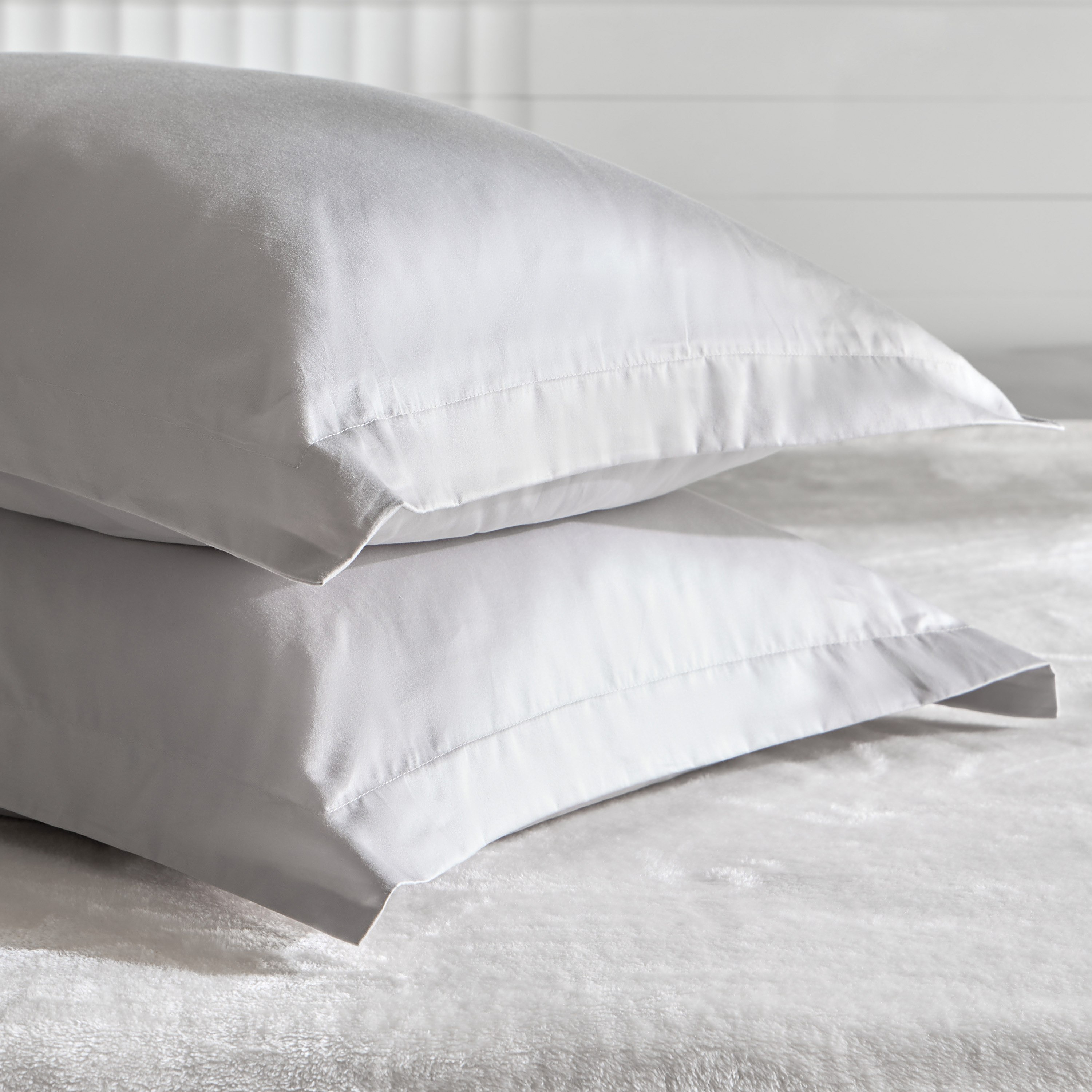 طقم غطاء وسادة من قطعتين سادة من القطن عدد خيوط 400 من أوبولينت لوكس - 50x75 سم-hbxhomeware-hbxbedroom-image-6