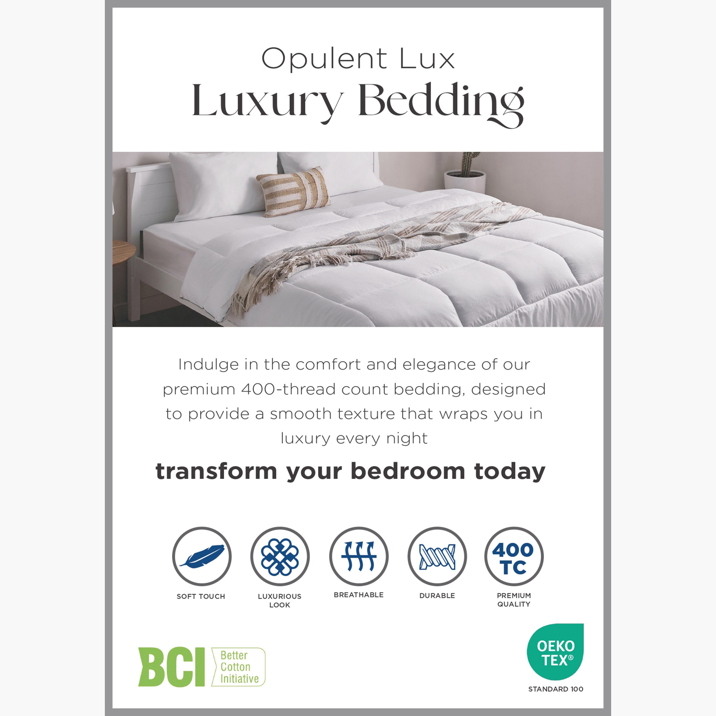 Opulent Luxe 400 Thread Count 3-Piece Cotton Solid Dobby Queen King Duvet Cover Set - 220x220 cm-hbxhomeware-hbxbedroom-image-4