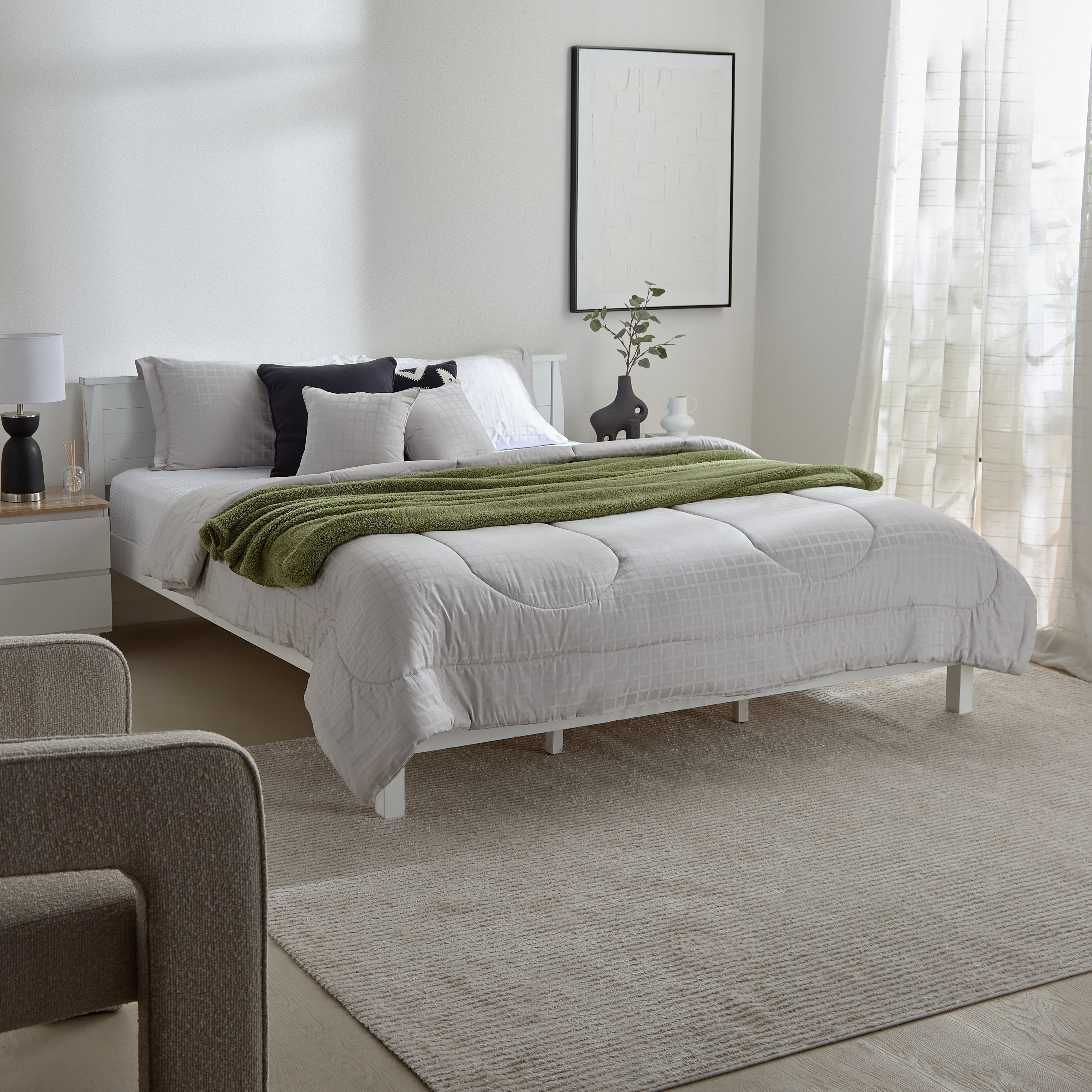 طقم لحاف كينج سادة 5 قطع دوبي من أوبولينت لوكس -220x240 سم-hbxhomeware-hbxbedroom-image-2