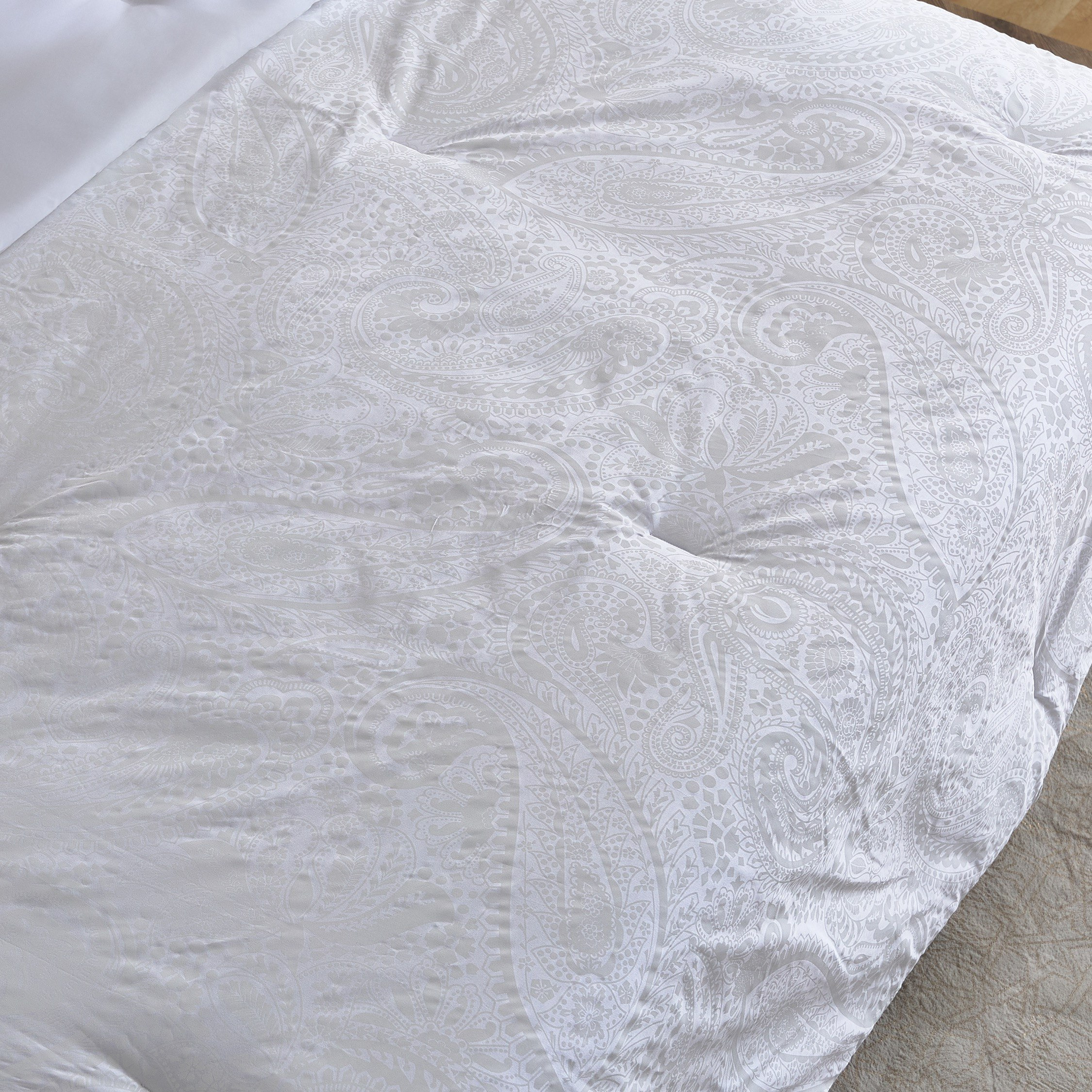 Opulent Luxe 400 Thread Count 5-Piece Jacquard Khadi Print Cotton King Comforter Set - 220x240 cm-hbxhomeware-hbxbedroom-image-4