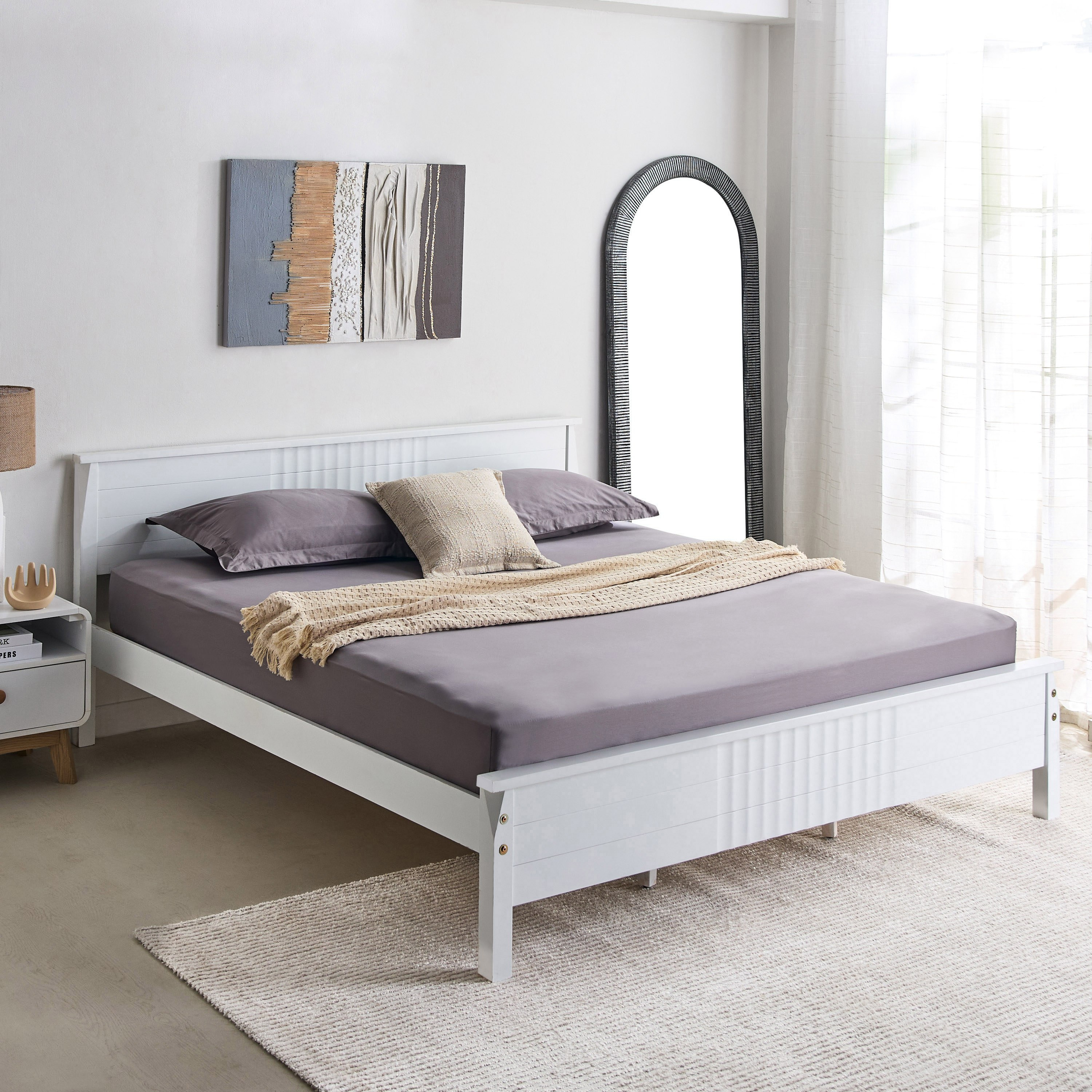 شرشف مطاطي كوين قطن سادة من أوبولينت لوكس - 150x200+40 سم-hbxhomeware-hbxbedroom-image-8
