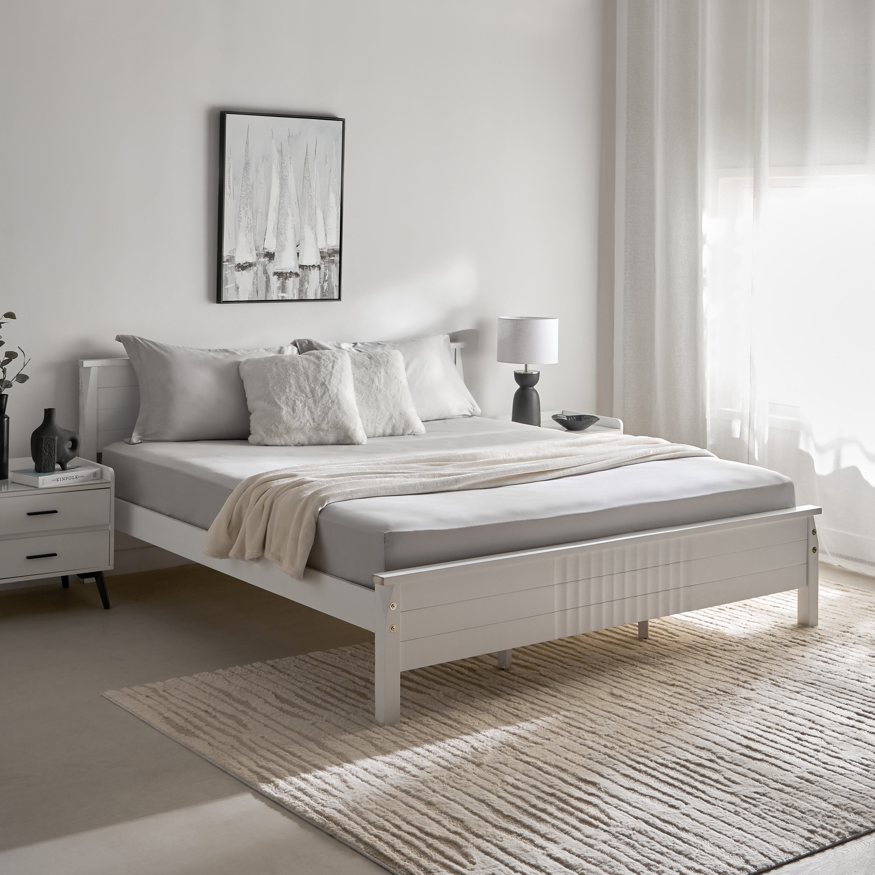 شرشف مطاطي كوين سادة من القطن عدد خيوط 400 من أوبولينت لوكس - 150x200+40 سم-hbxhomeware-hbxbedroom-image-7