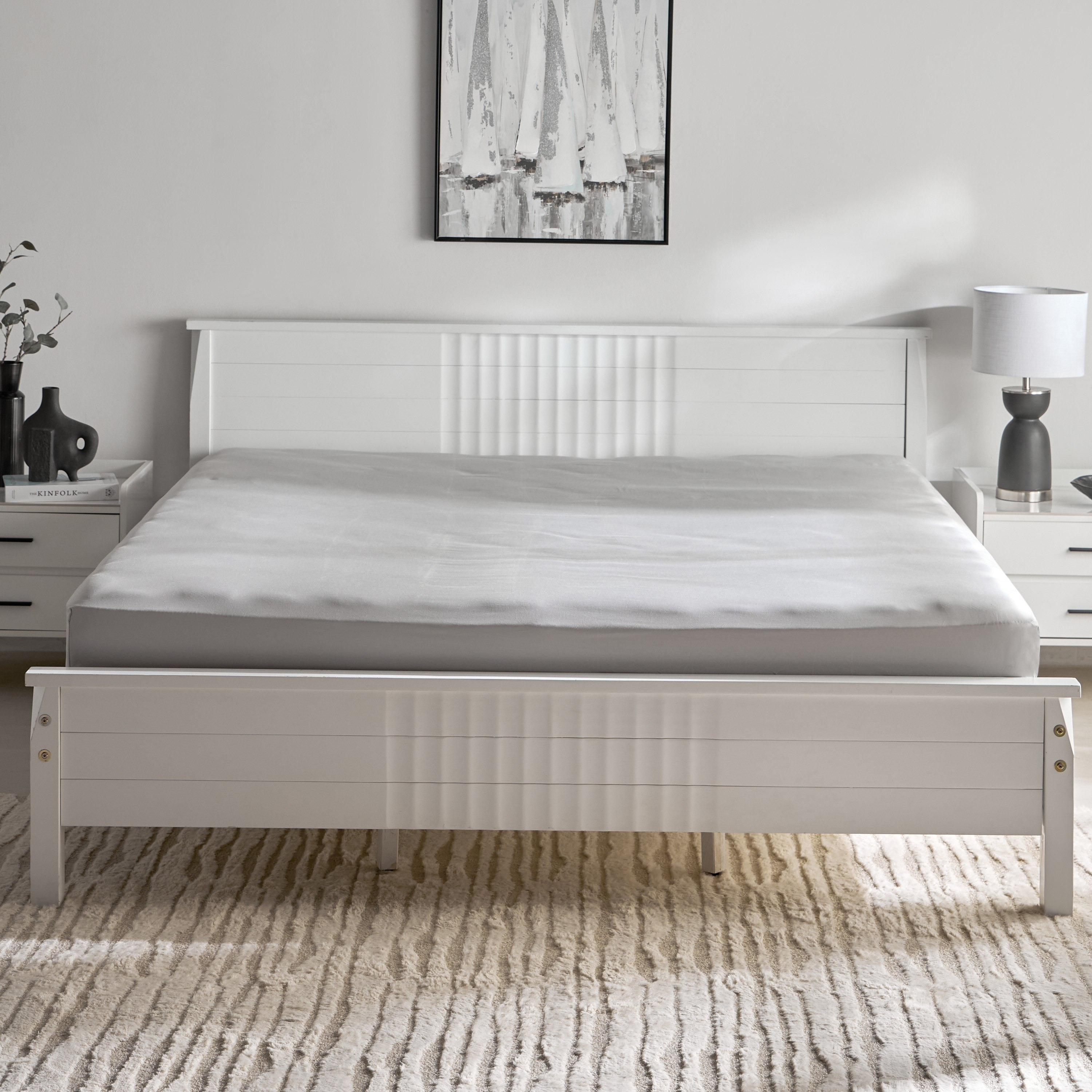 Opulent Luxe 400TC Cotton Solid Olympic Queen Fitted Sheet - 160x200+40 cm-hbxhomeware-hbxbedroom-image-3