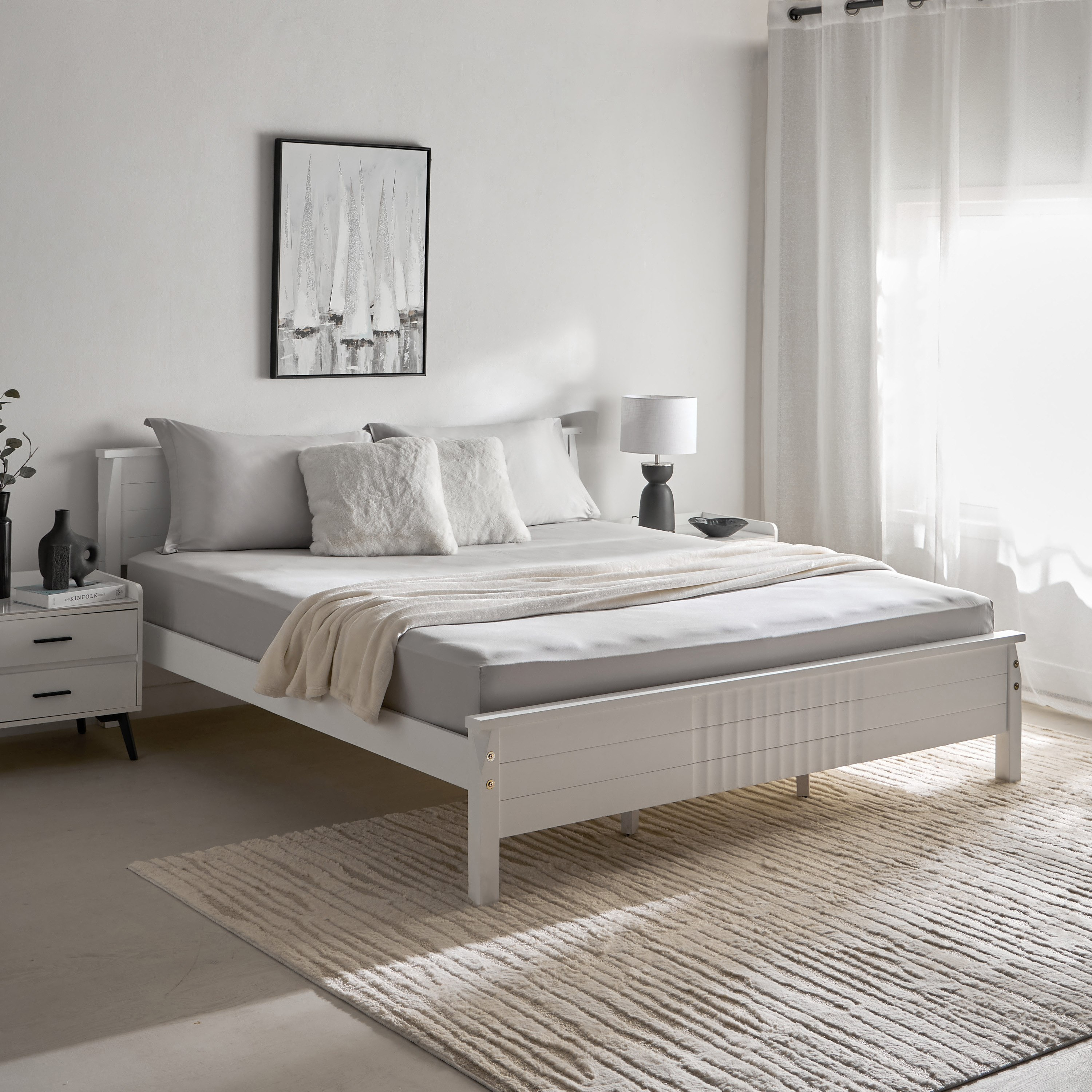 Opulent Luxe 400TC Cotton Solid Olympic Queen Fitted Sheet - 160x200+40 cm-hbxhomeware-hbxbedroom-image-7