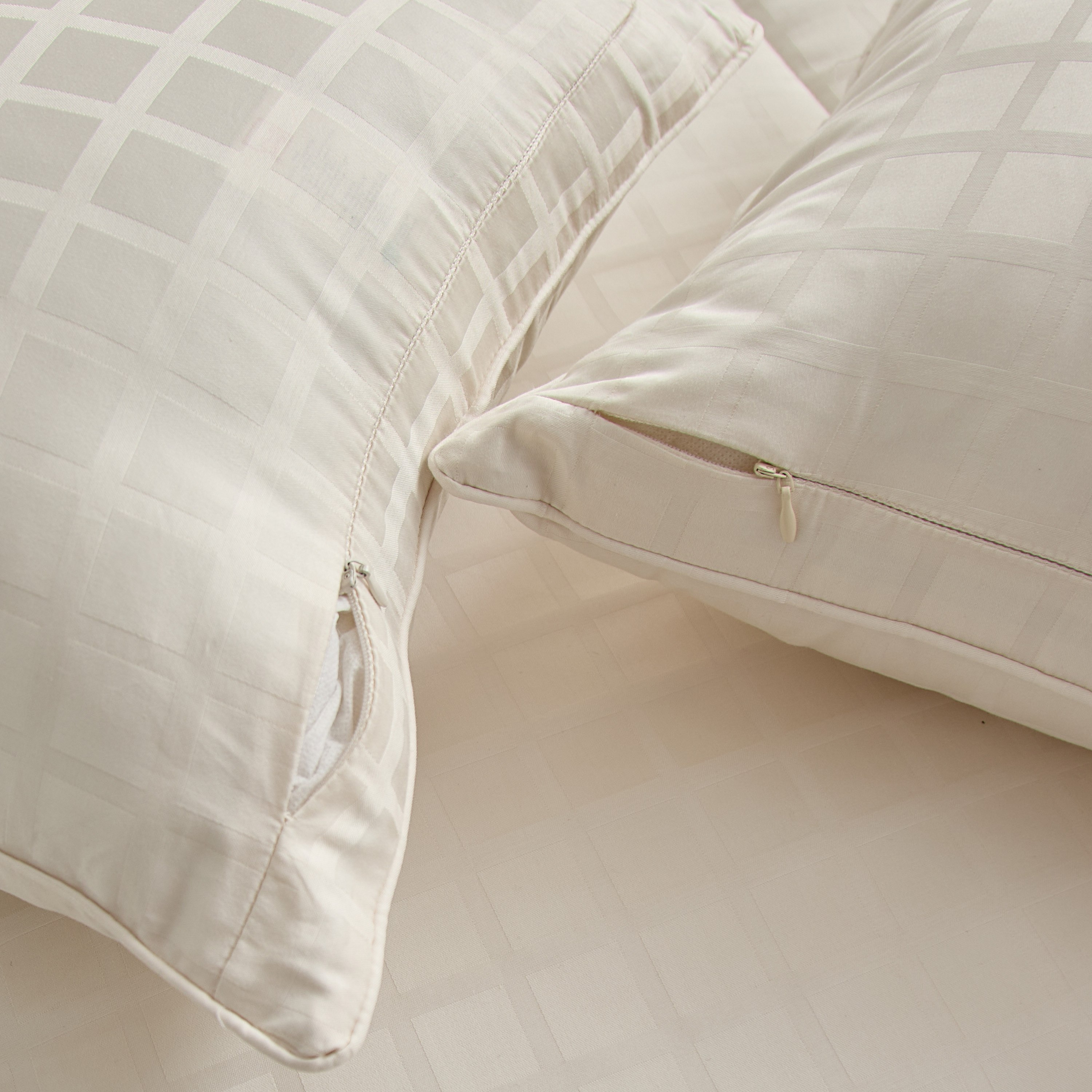 طقم لحاف سوبر كينج قطن 5 قطع دوبي سادة من أوبولينت لوكس - 240x240 سم-hbxhomeware-hbxbedroom-image-8