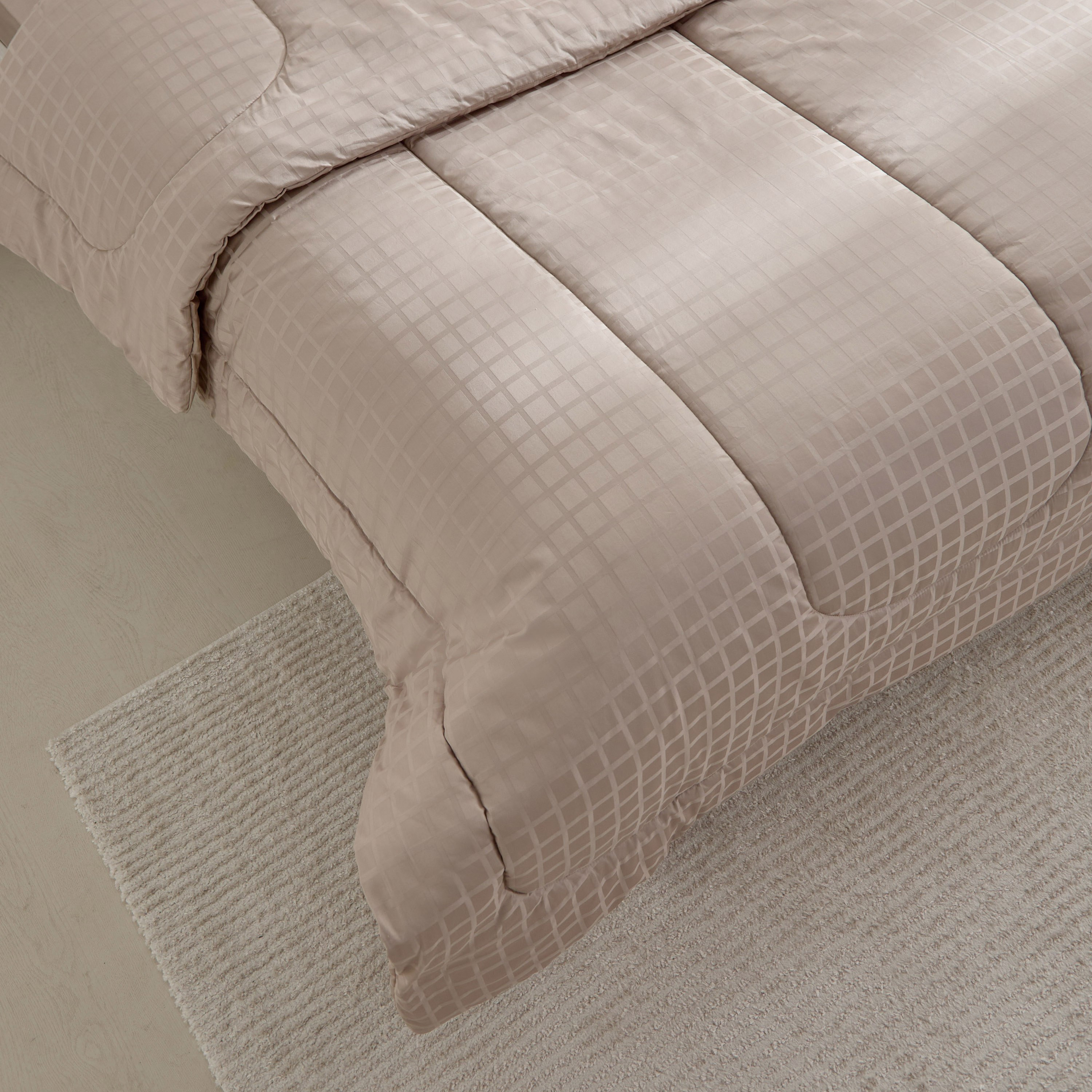 طقم لحاف سوبر كينج سادة  قطن دوبي 5 قطع من أوبولينت لوكس - 240x240 سم-hbxhomeware-hbxbedroom-image-6