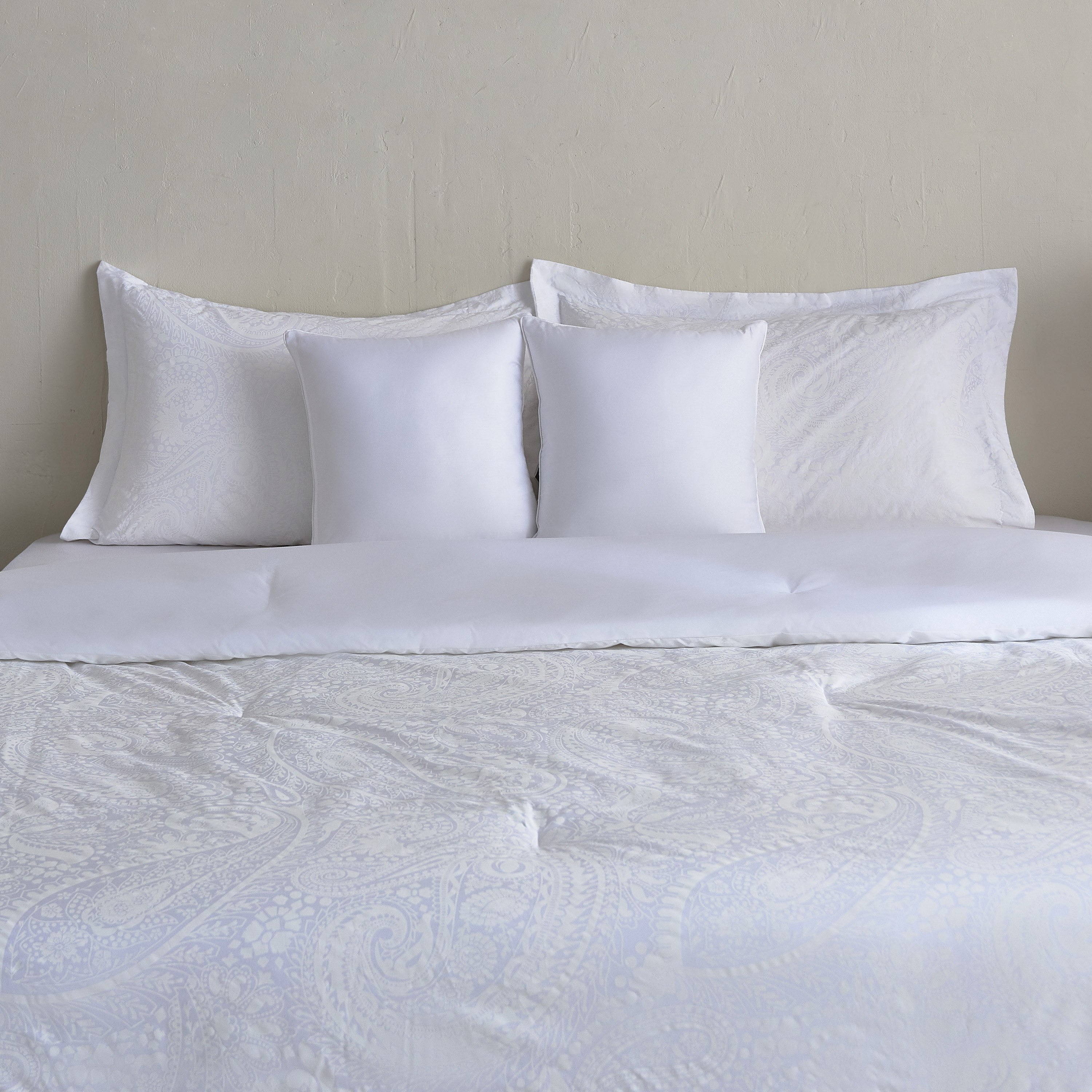 طقم لحاف سوبر كينج قطن جاكار 5 قطع بطبعات خادي من أوبولينت لوكس - 240x240 سم-hbxhomeware-hbxbedroom-image-2