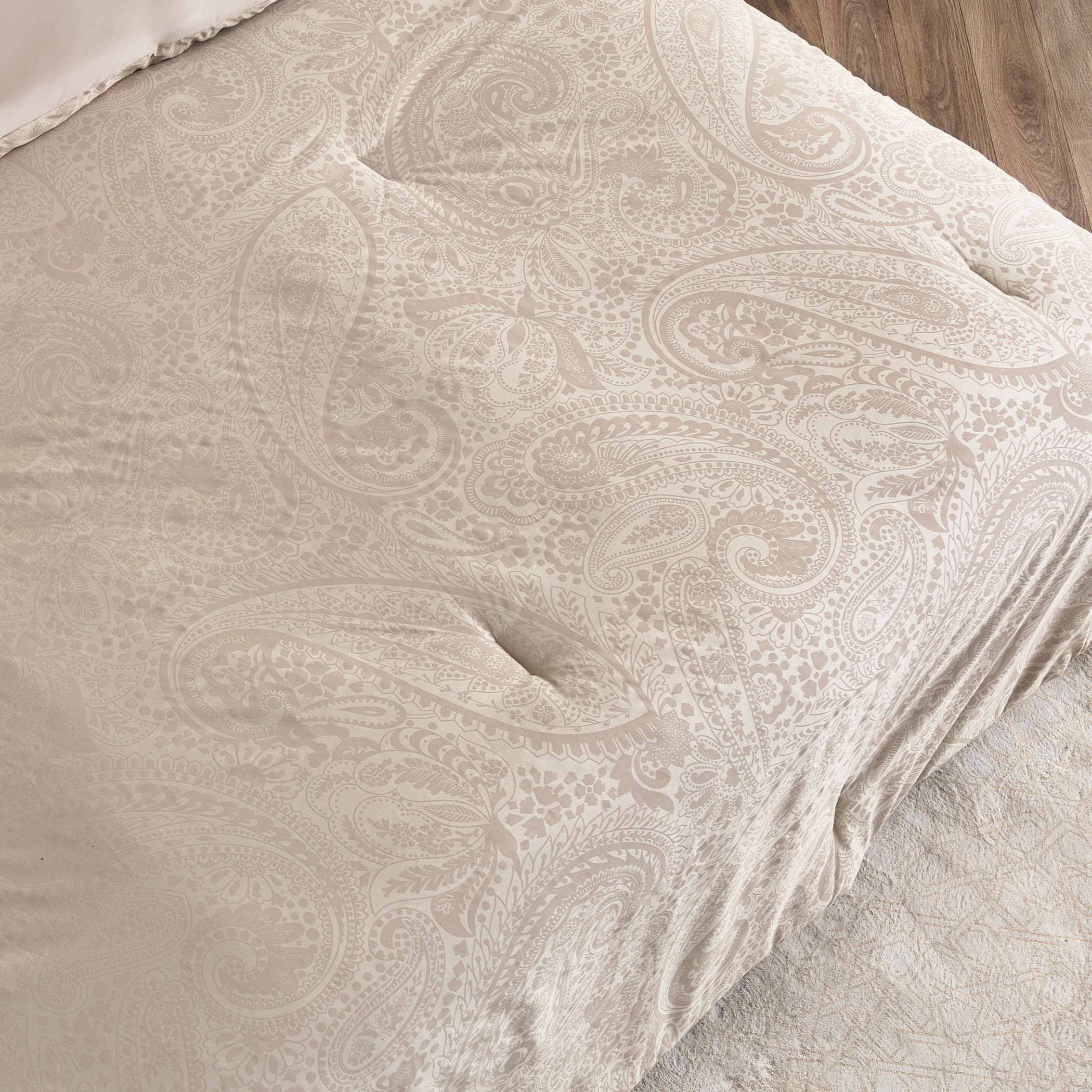 Opulent Luxe 400 Thread Count 5-Piece Jacquard Khadi Print Super King Comforter Set - 240x240 cm-hbxhomeware-hbxbedroom-image-4