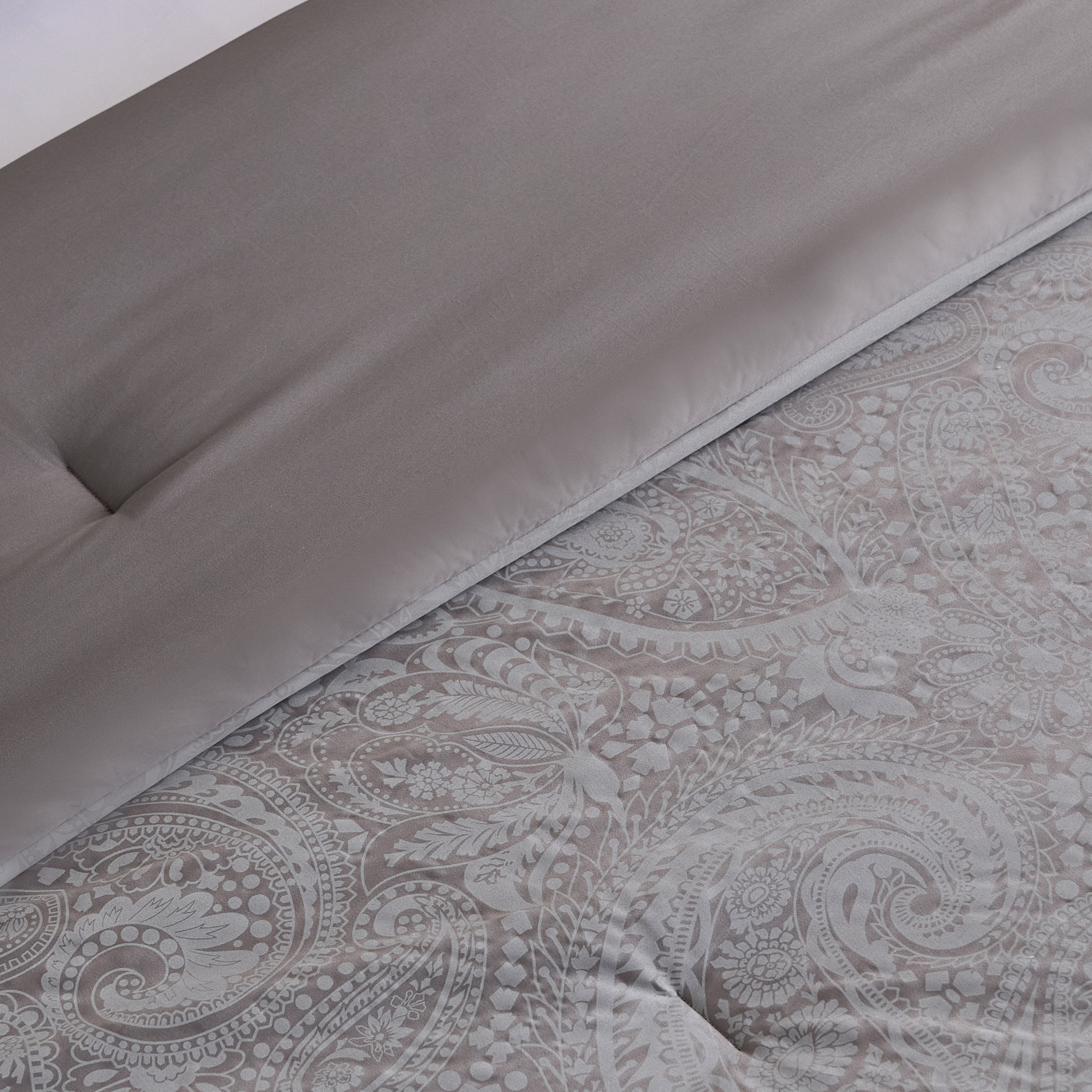طقم لحاف سوبر كينج قطن جاكار 5 قطع بطبعات خادي من أوبولينت لوكس - 200x200 سم-hbxhomeware-hbxbedroom-image-3