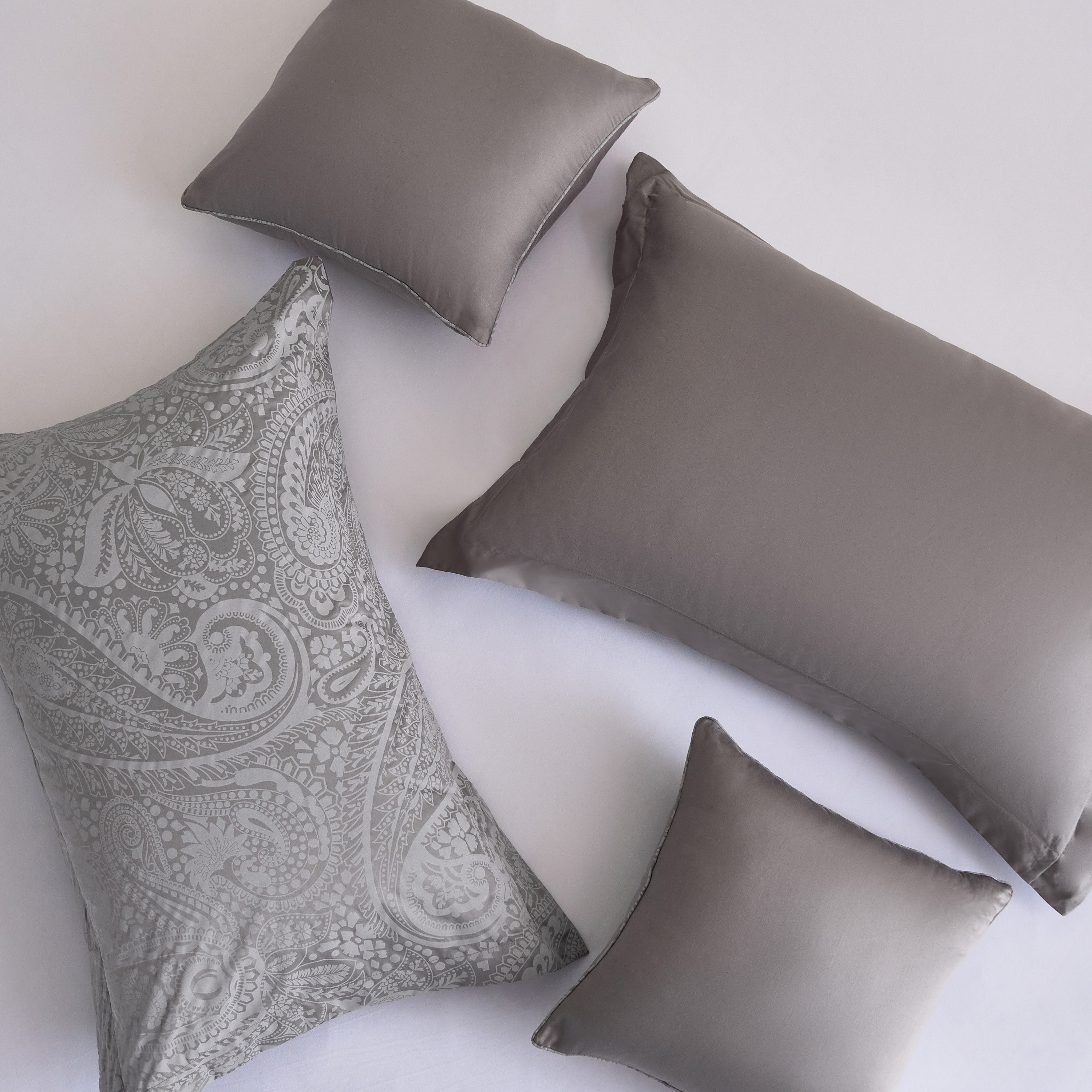 طقم لحاف سوبر كينج قطن جاكار 5 قطع بطبعات خادي من أوبولينت لوكس - 200x200 سم-hbxhomeware-hbxbedroom-image-5