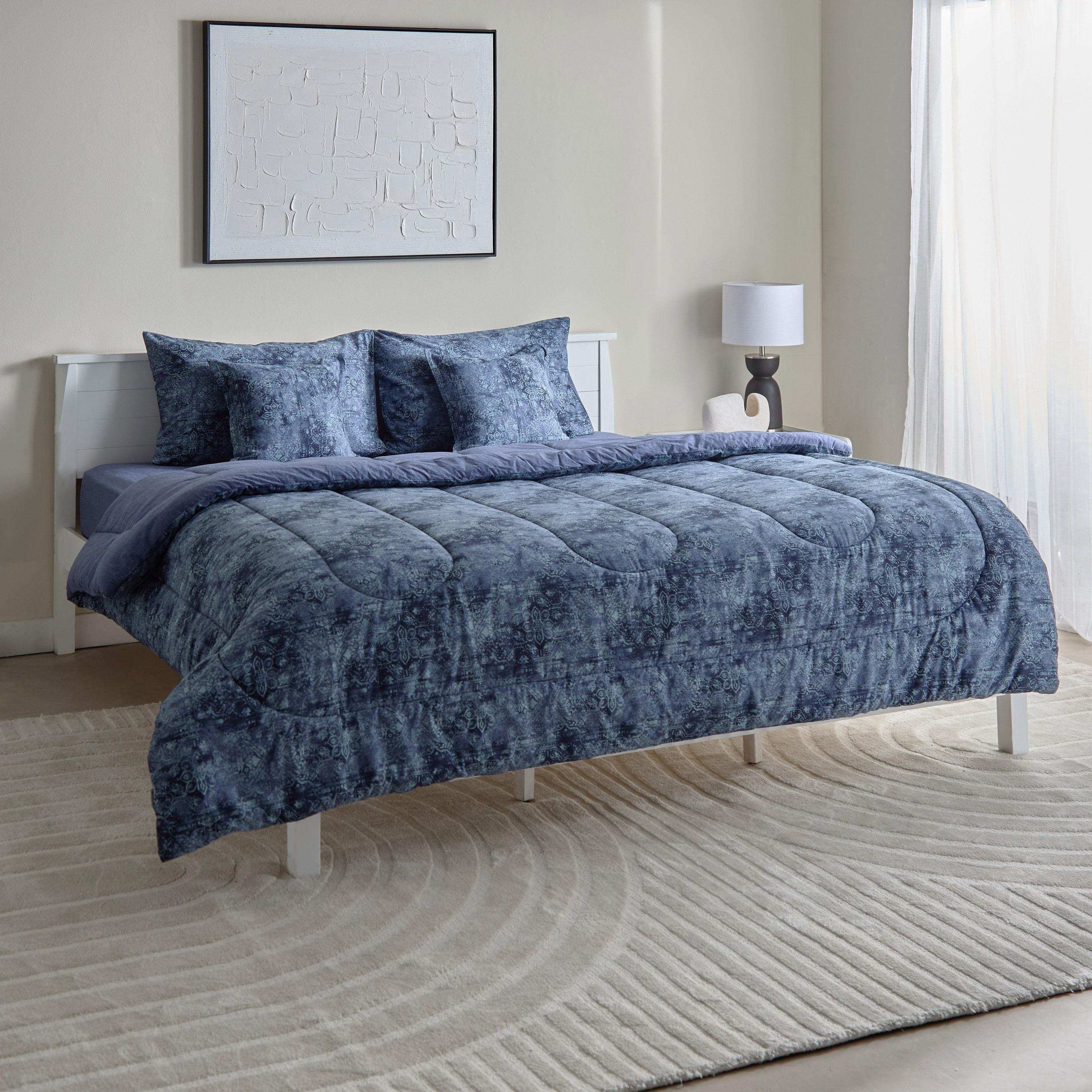 طقم لحاف كينج قطن 5 قطع بطبعات من لافيش - 220x240 سم-hbxhomeware-hbxbedroom-image-3
