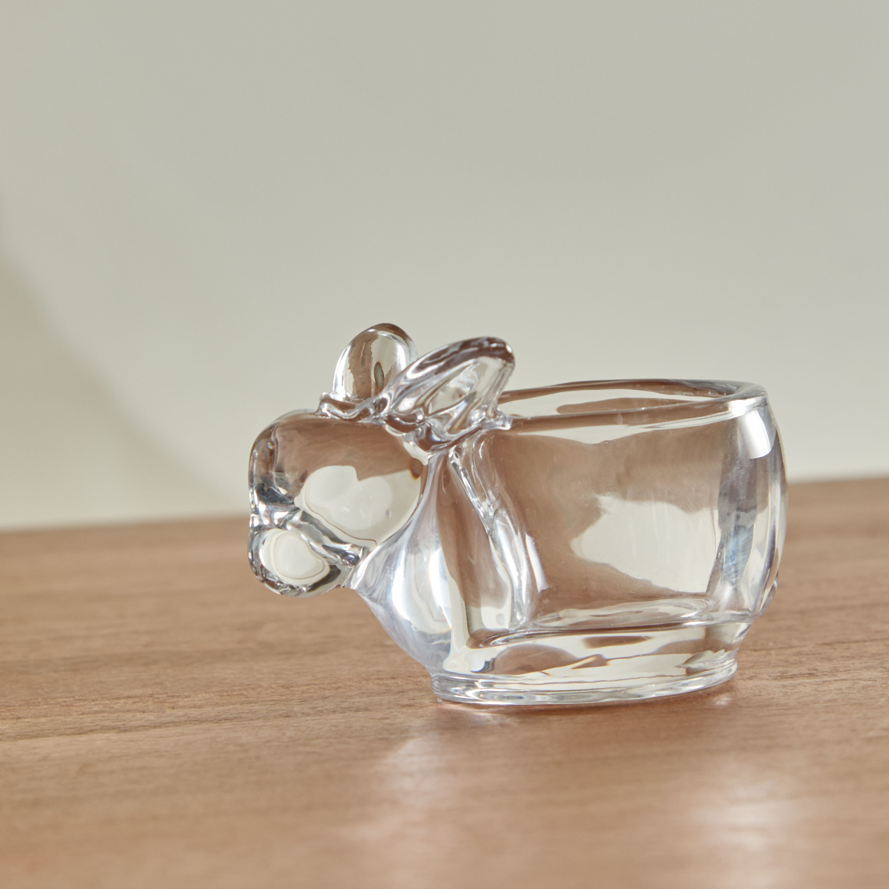 Vega Glass Rabbit Tealight Candleholder - 8x5.4x5.8 cm-hbxlivingroom-decorandaccessories-candleholders-image-2