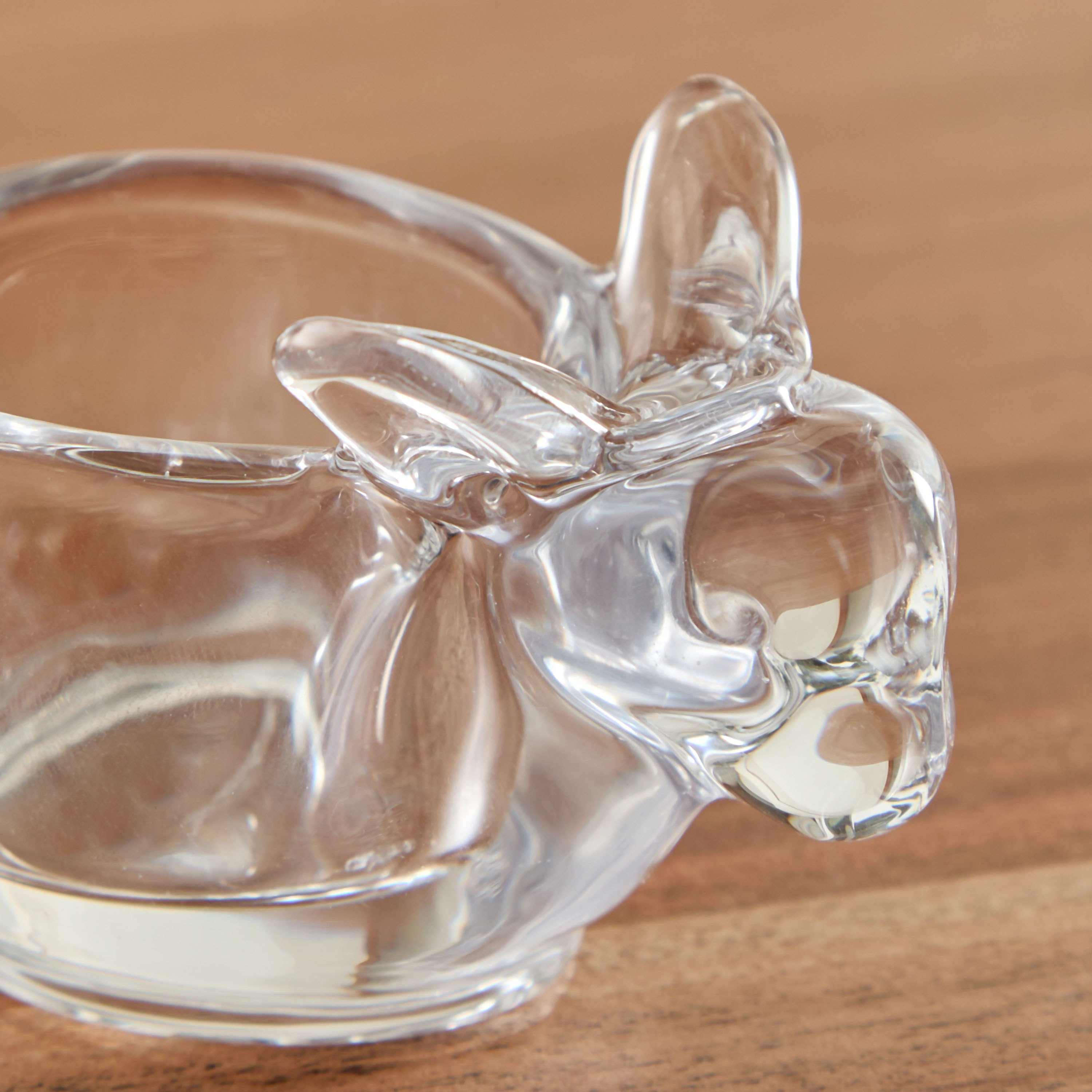 Vega Glass Rabbit Tealight Candleholder - 8x5.4x5.8 cm-hbxlivingroom-decorandaccessories-candleholders-image-3