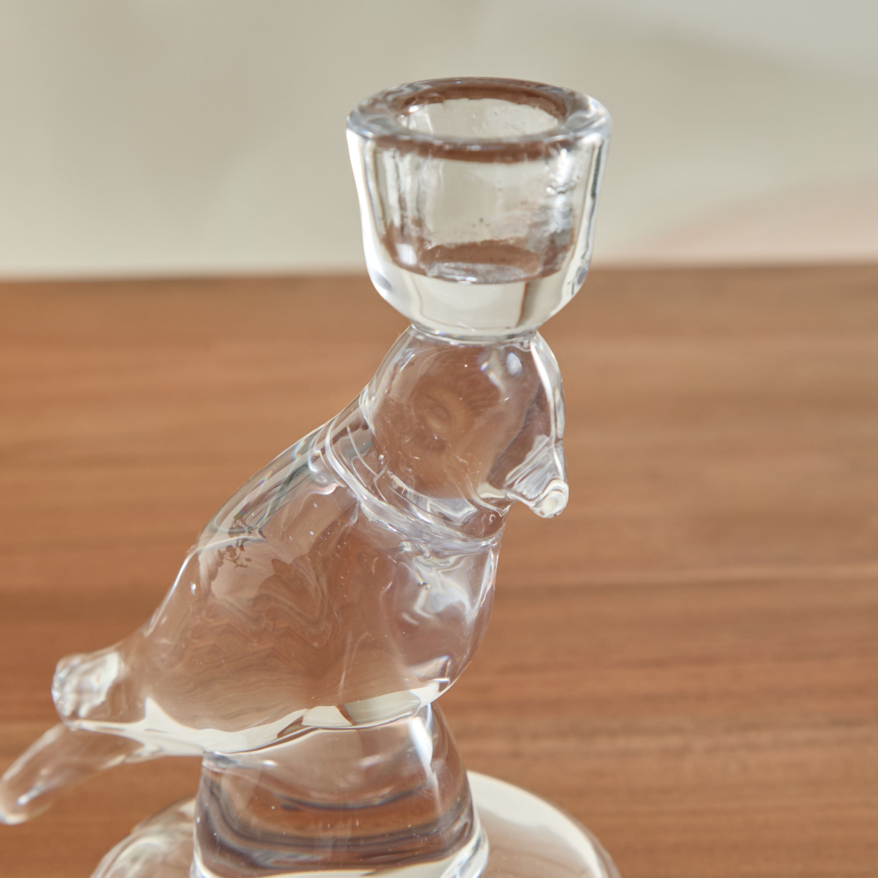 حامل شموع زجاجي على شكل طائر من فيجا - 13x9.5x16.5 سم-hbxlivingroom-decorandaccessories-candleholders-image-4