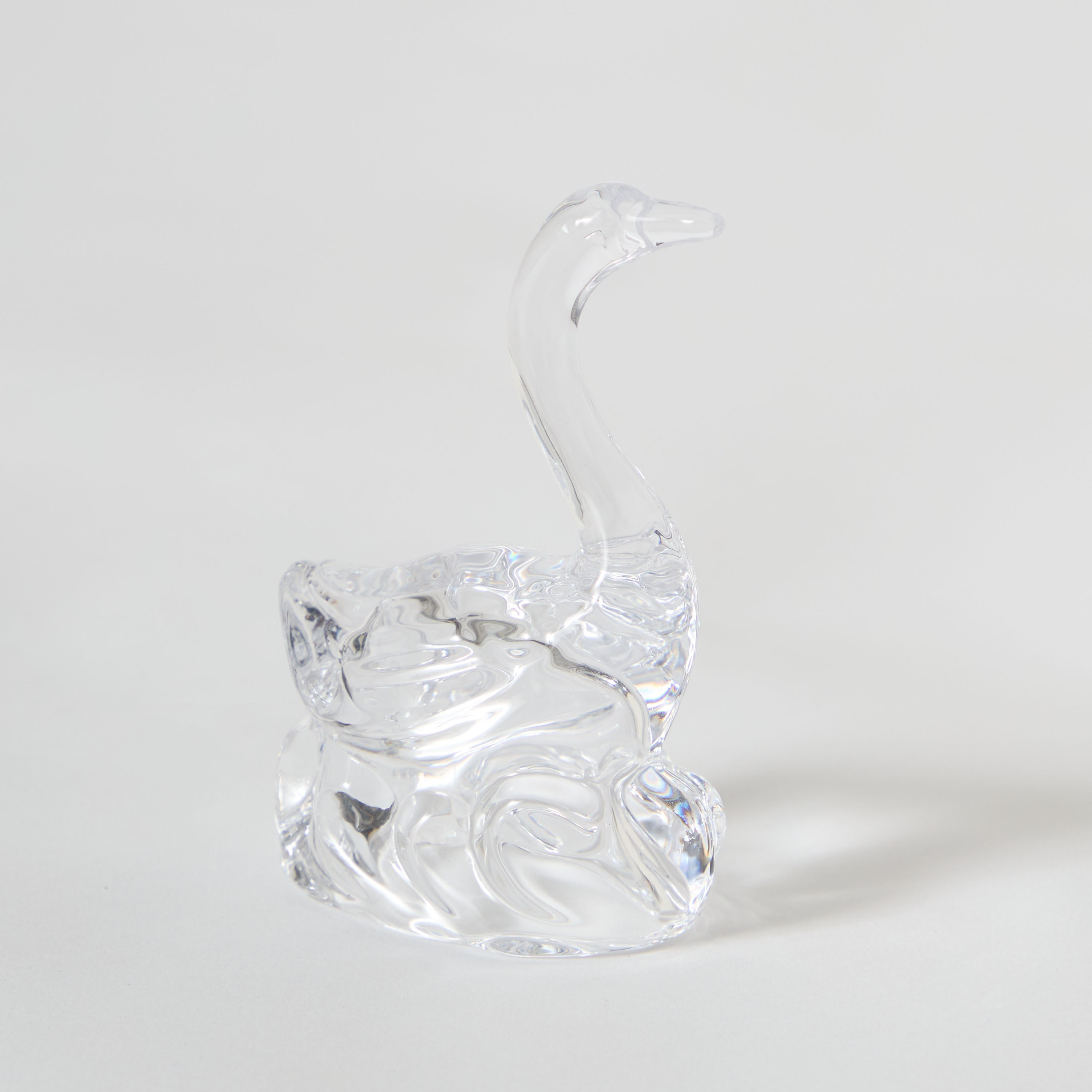 Vega Glass Swan Accent - 7.5x4.8x11.6 cm-hbxhomeware-homedecor-figurinesandornaments-image-5