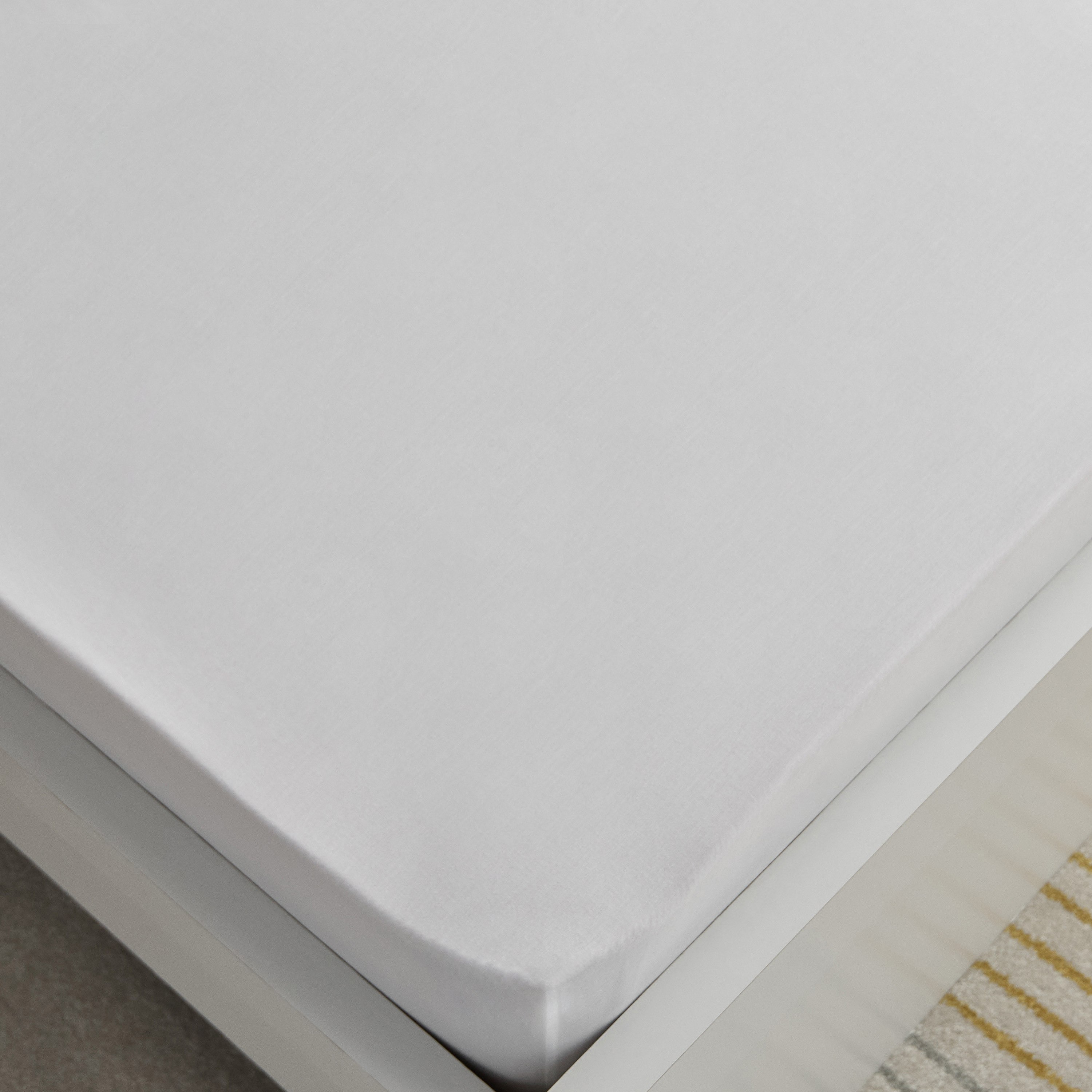 Essential Cotton Single Fitted Sheet - 90x200+36 cm-hbxhomeware-hbxbedroom-image-4