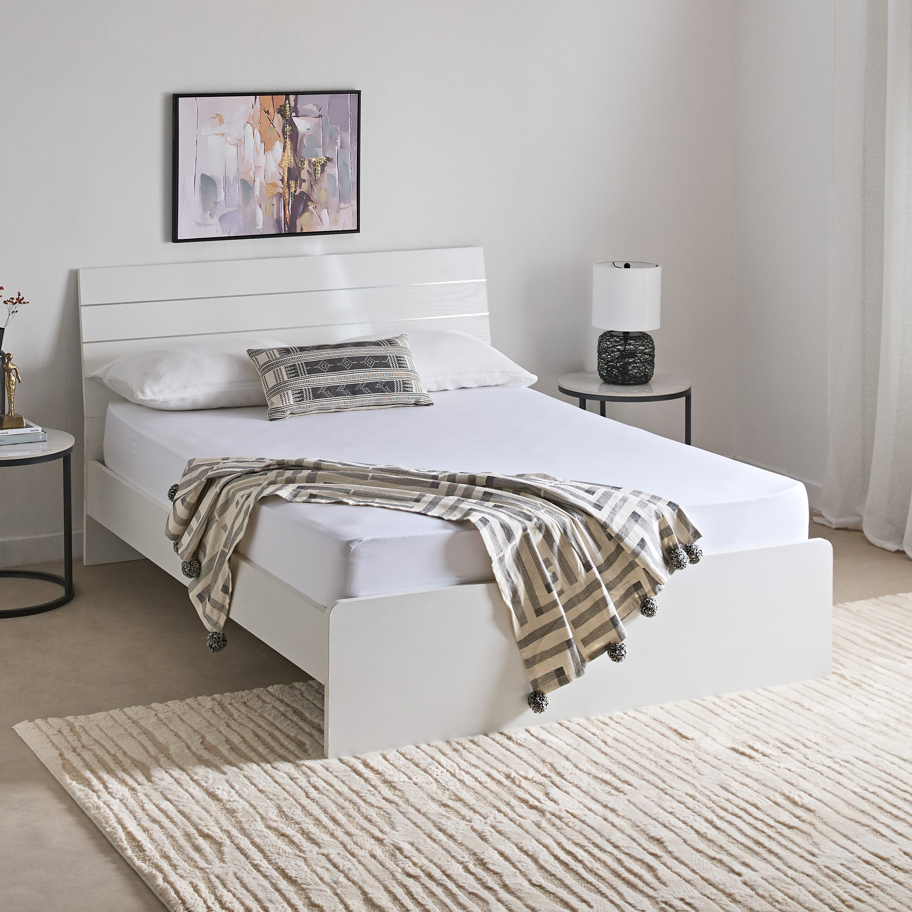 Essential Cotton Super King Fitted Sheet - 200x200+36 cm-hbxhomeware-hbxbedroom-image-8
