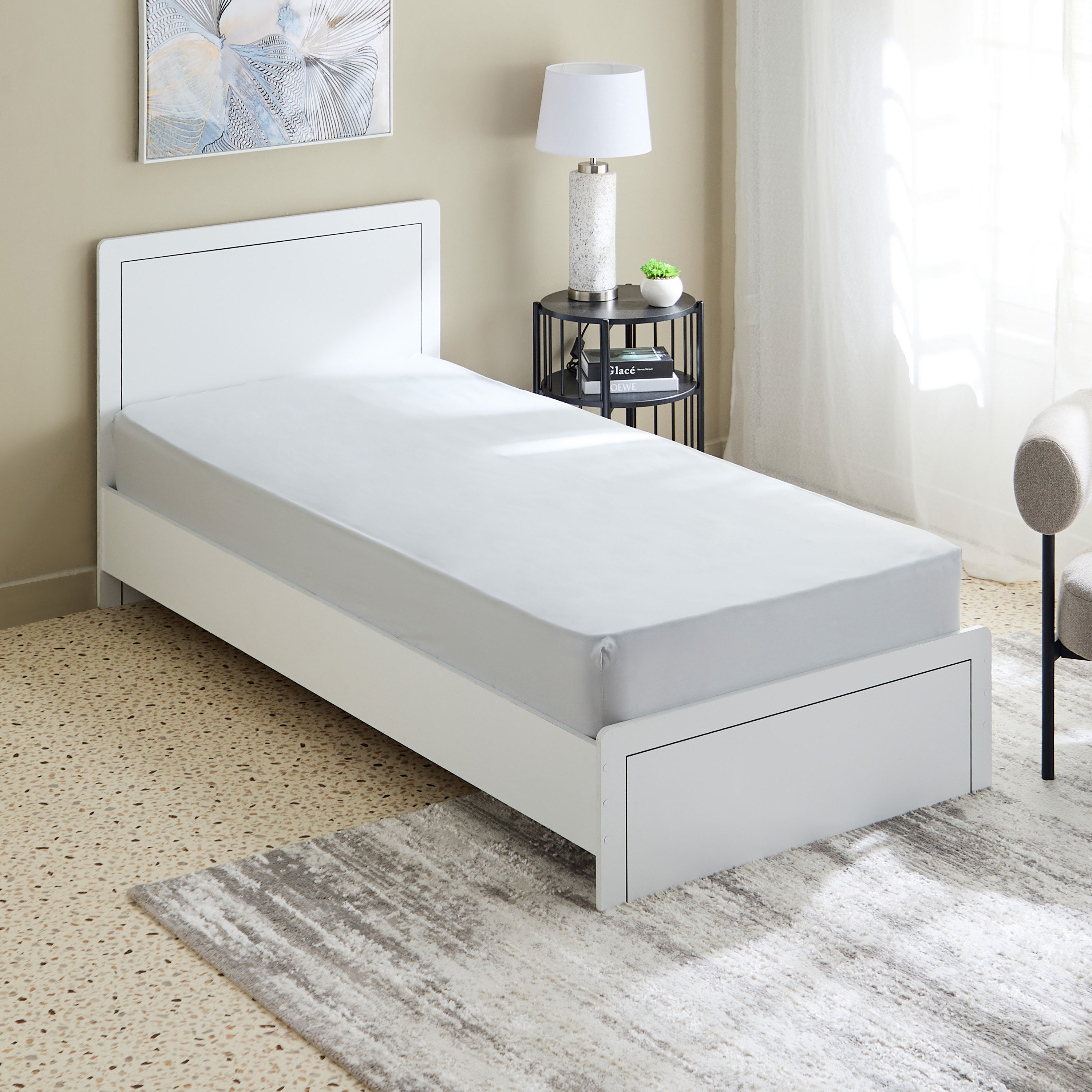 Essential Cotton Single Fitted Sheet - 90x200+36 cm-hbxhomeware-hbxbedroom-image-2