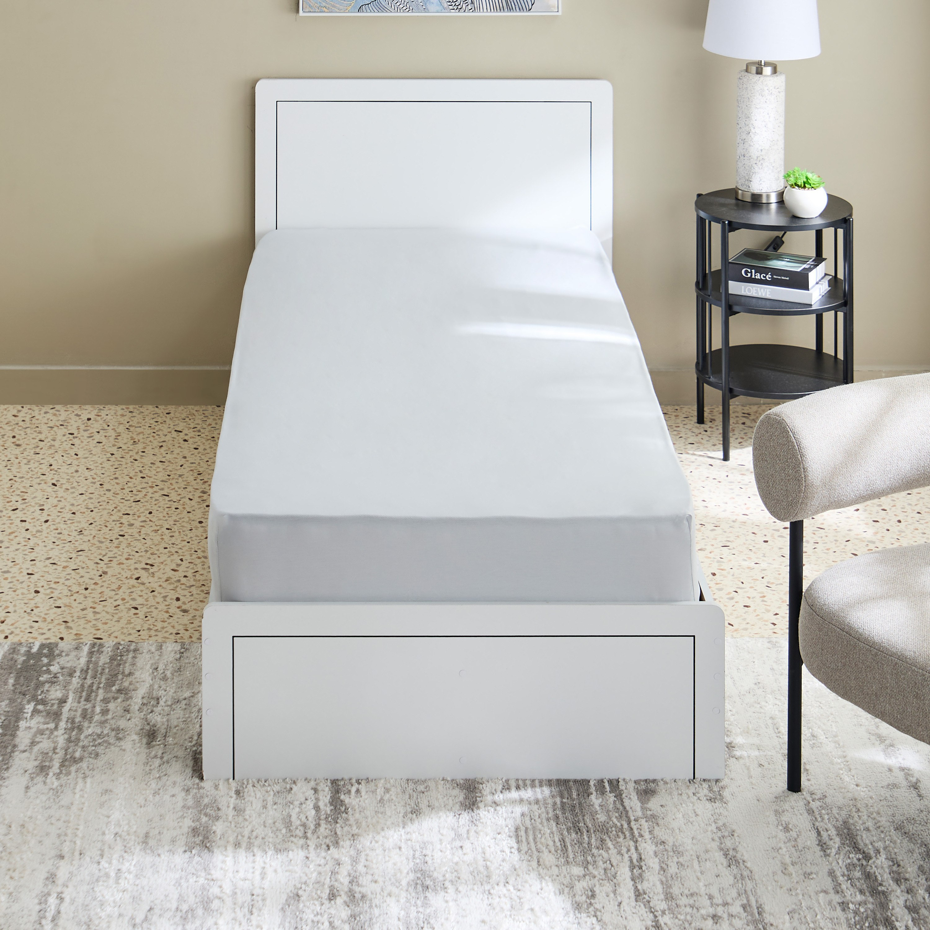 Essential Cotton Single Fitted Sheet - 90x200+36 cm-hbxhomeware-hbxbedroom-image-3