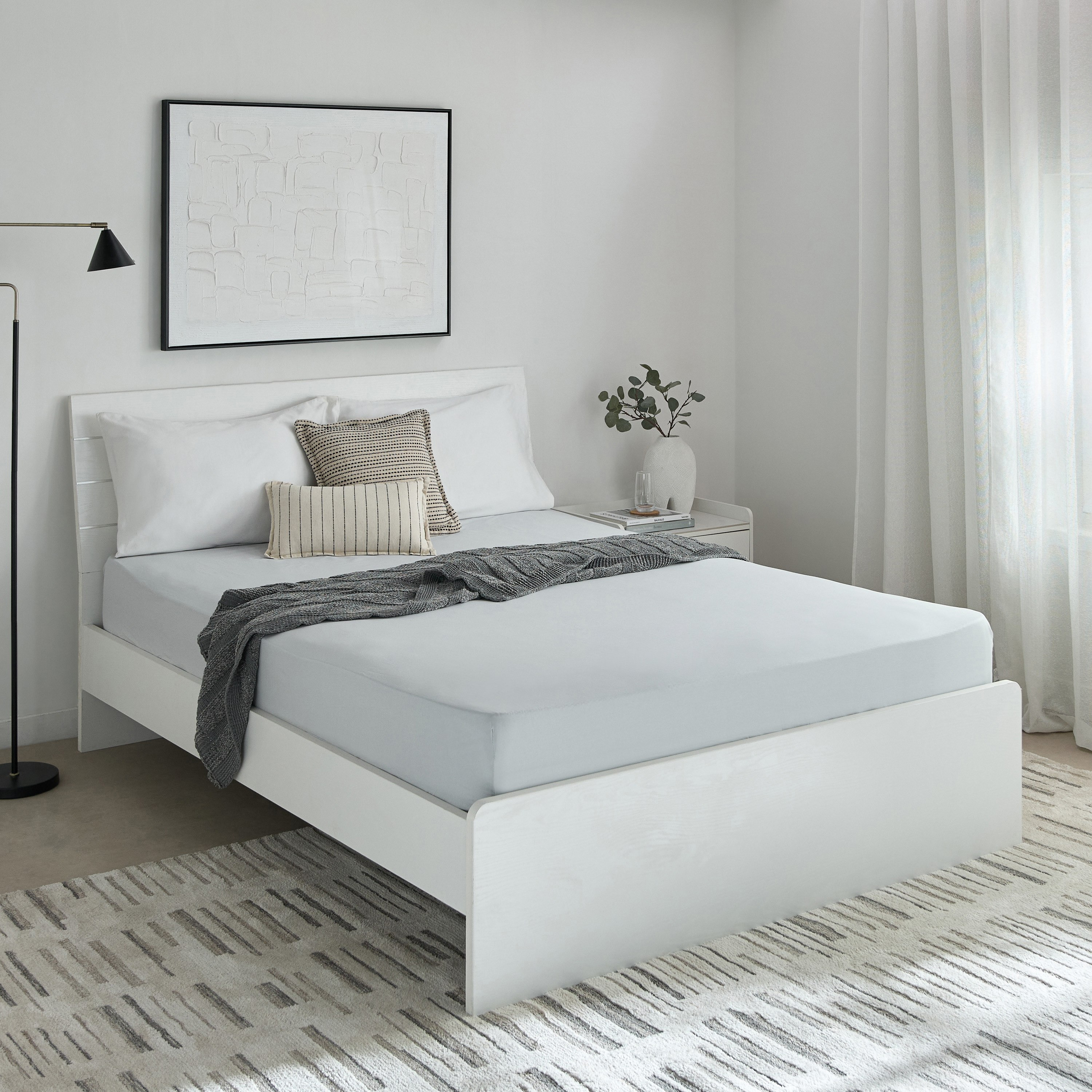 Essential Cotton Queen Fitted Sheet - 150x200+36 cm-hbxhomeware-hbxbedroom-image-8