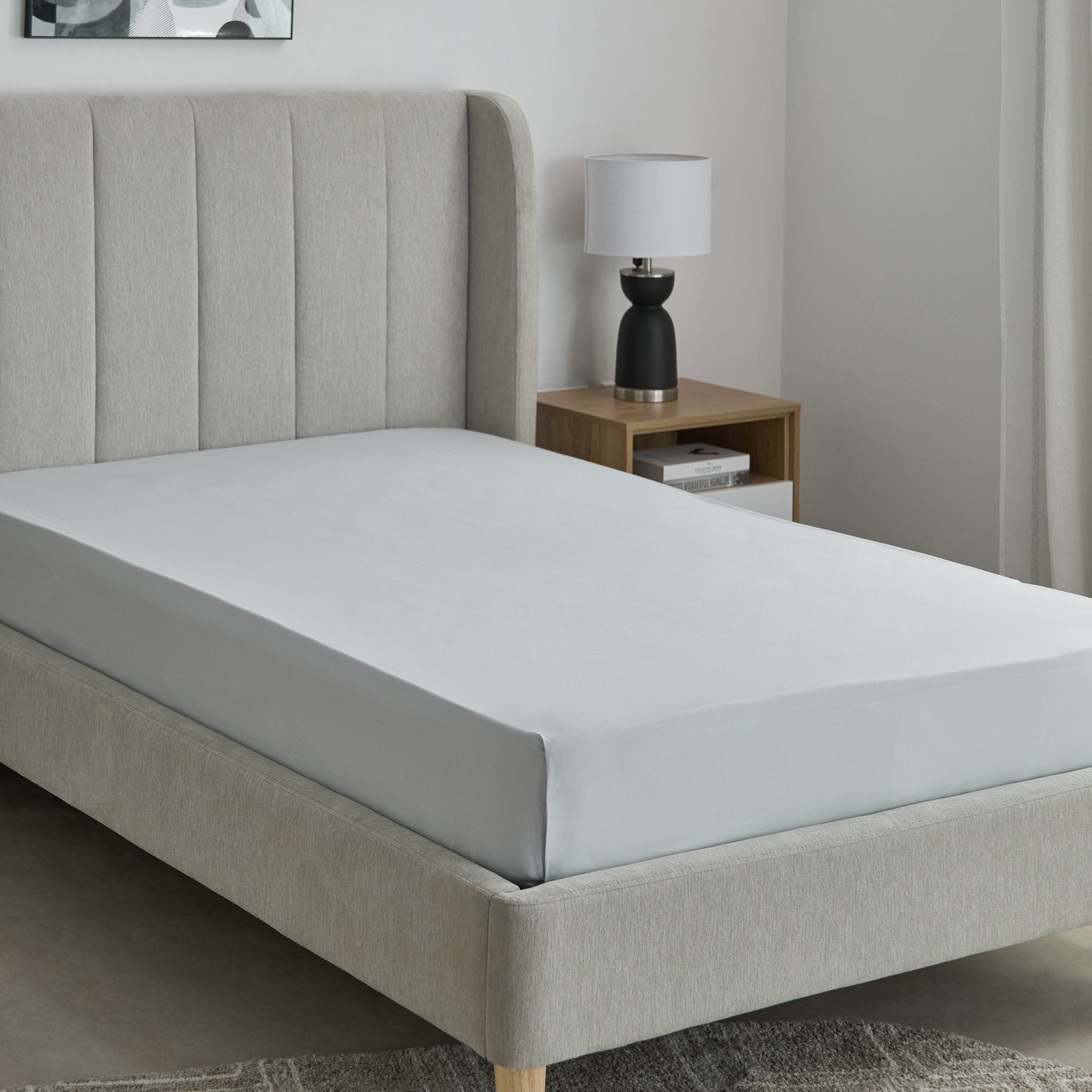شرشف مسطح توين قطن من إسينشال - 170x260 سم-hbxhomeware-hbxbedroom-image-2