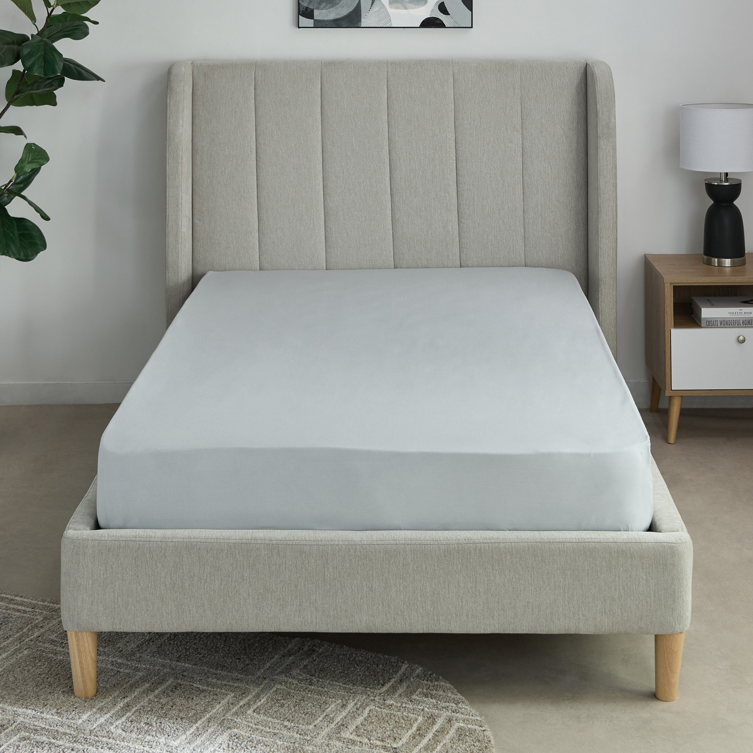 شرشف مسطح توين قطن من إسينشال - 170x260 سم-hbxhomeware-hbxbedroom-image-3