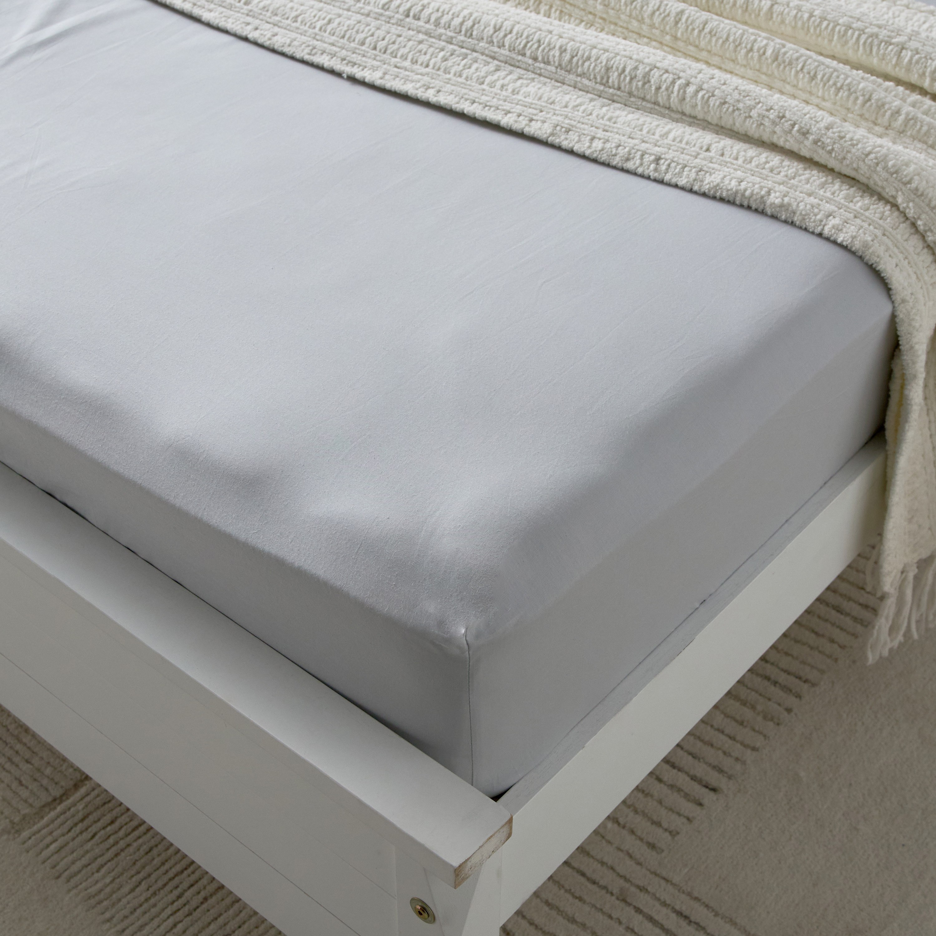 شرشف مسطح كينج قطن من إسنشيال - 240x260 سم-hbxhomeware-hbxbedroom-image-1