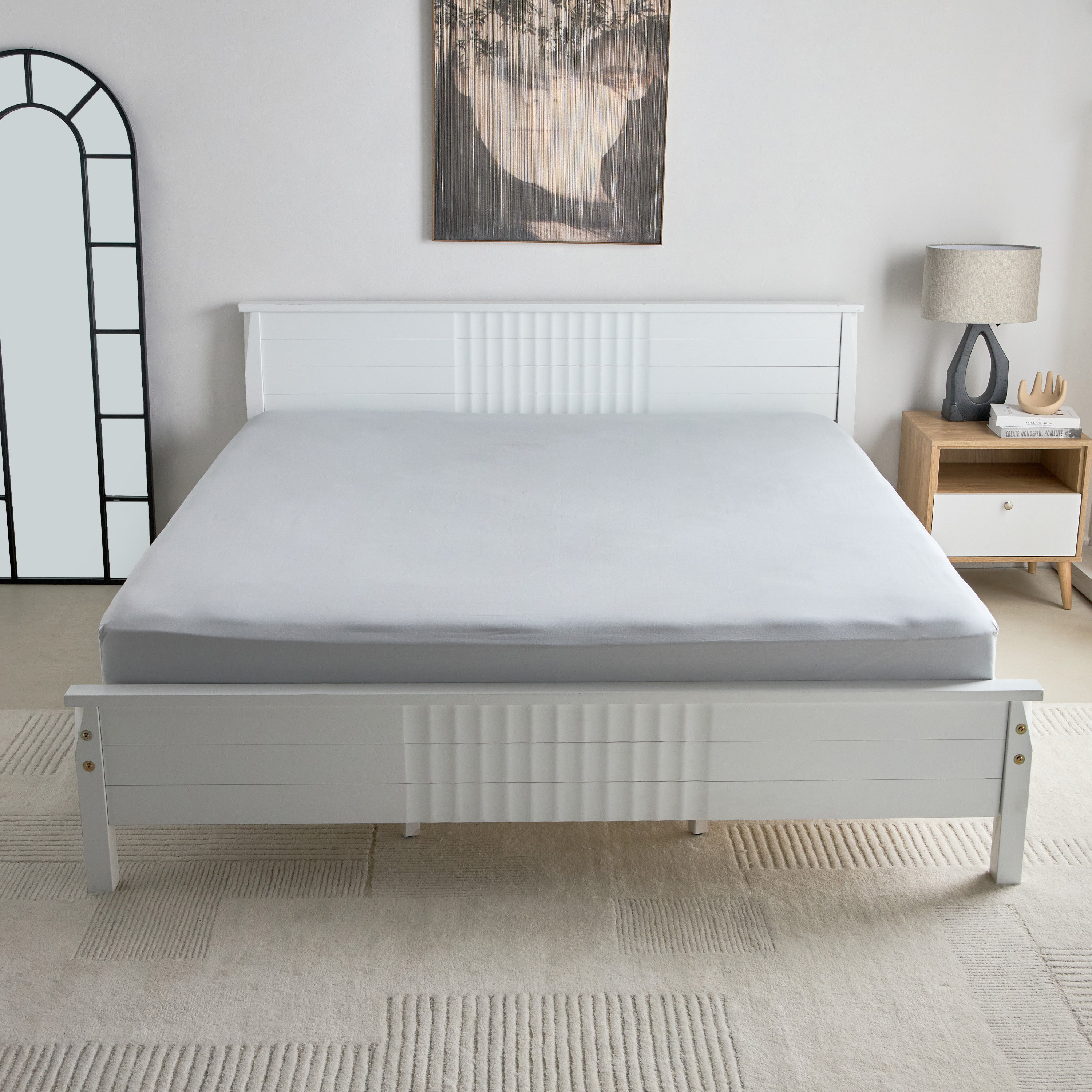 شرشف مسطح كينج قطن من إسنشيال - 240x260 سم-hbxhomeware-hbxbedroom-image-3