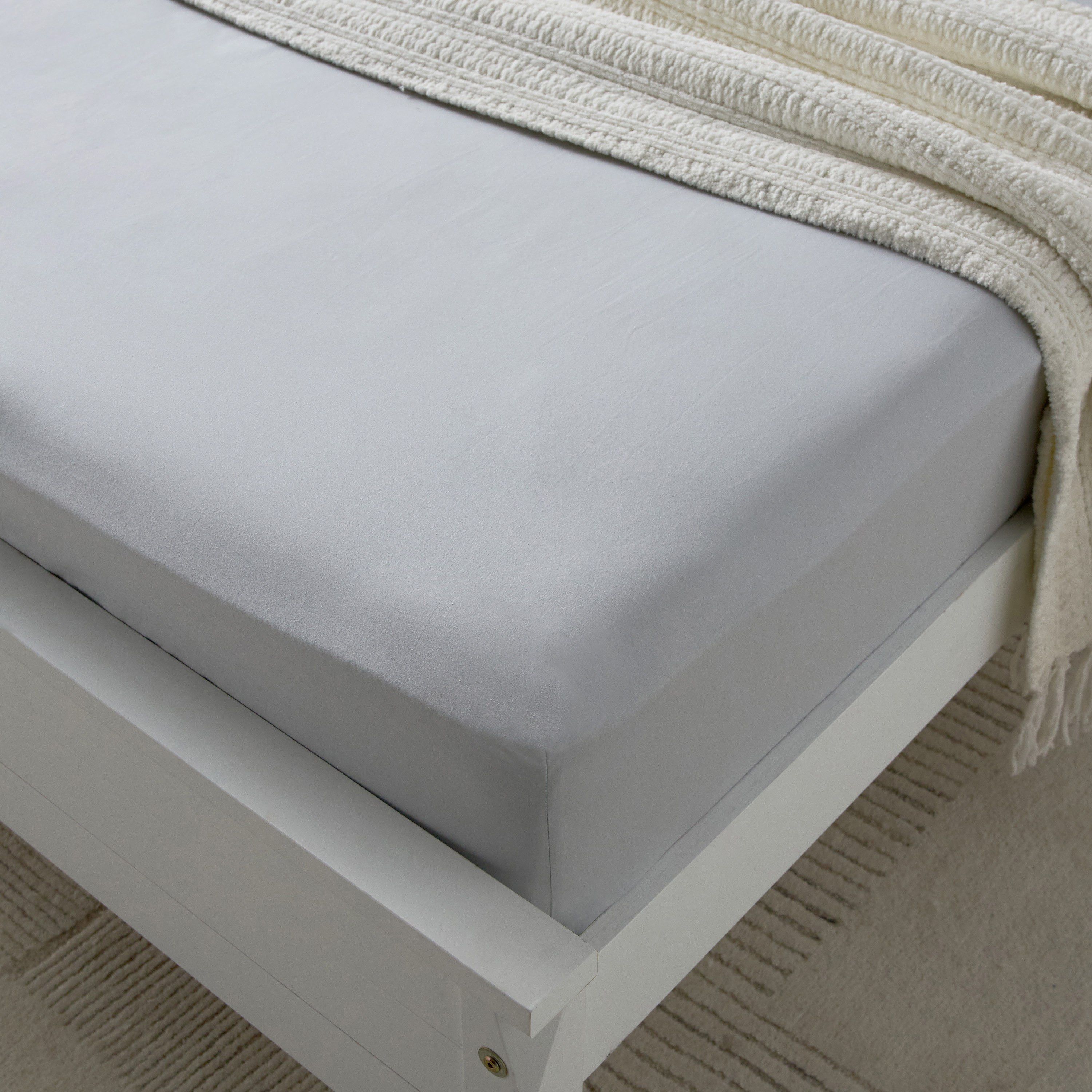 شرشف مسطح سوبر كينج قطن من إسينشال - 270x260 سم-hbxhomeware-hbxbedroom-image-1