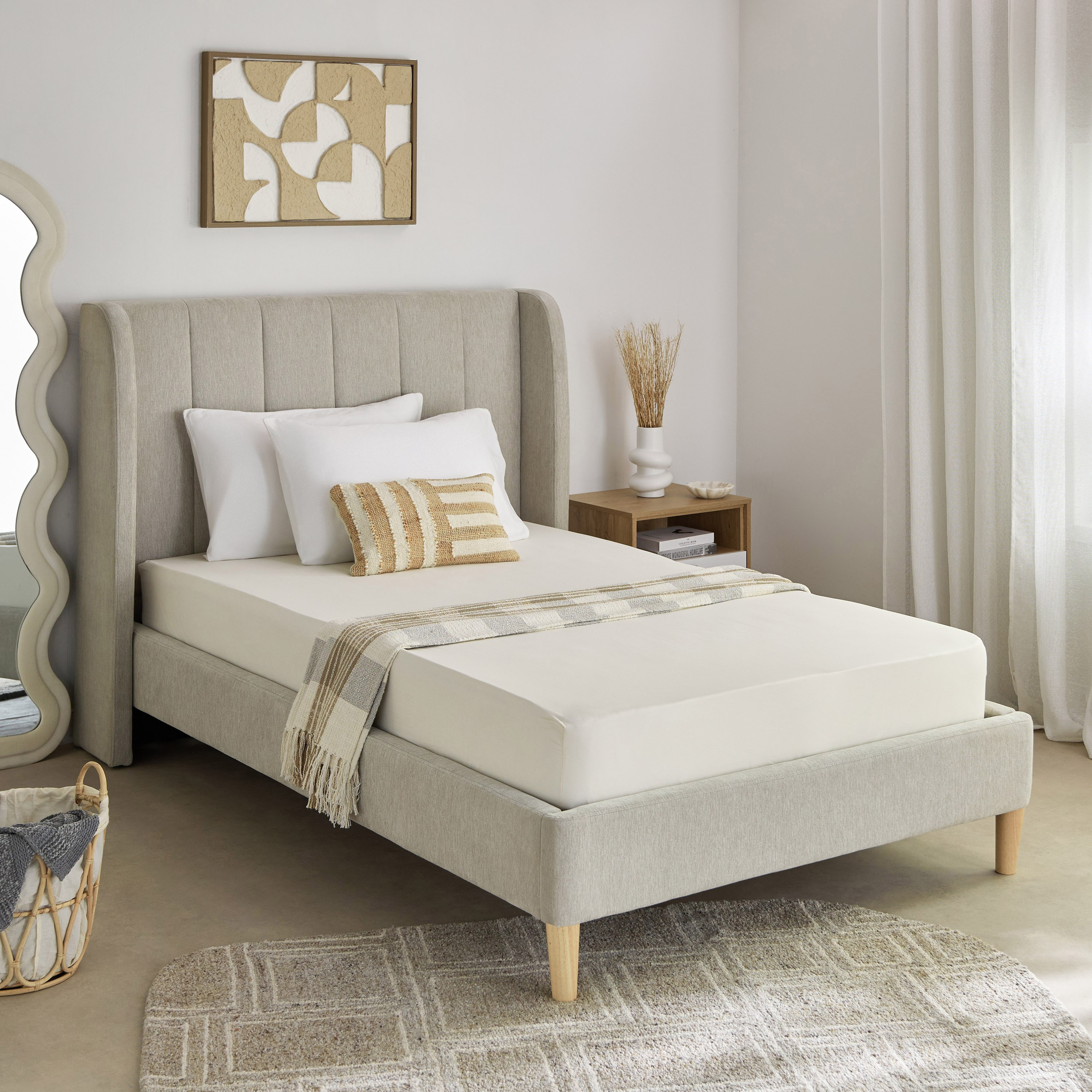 شرشف مطّاطي توين قطن من إسنشيال - 120x200+36 سم-hbxhomeware-hbxbedroom-image-8