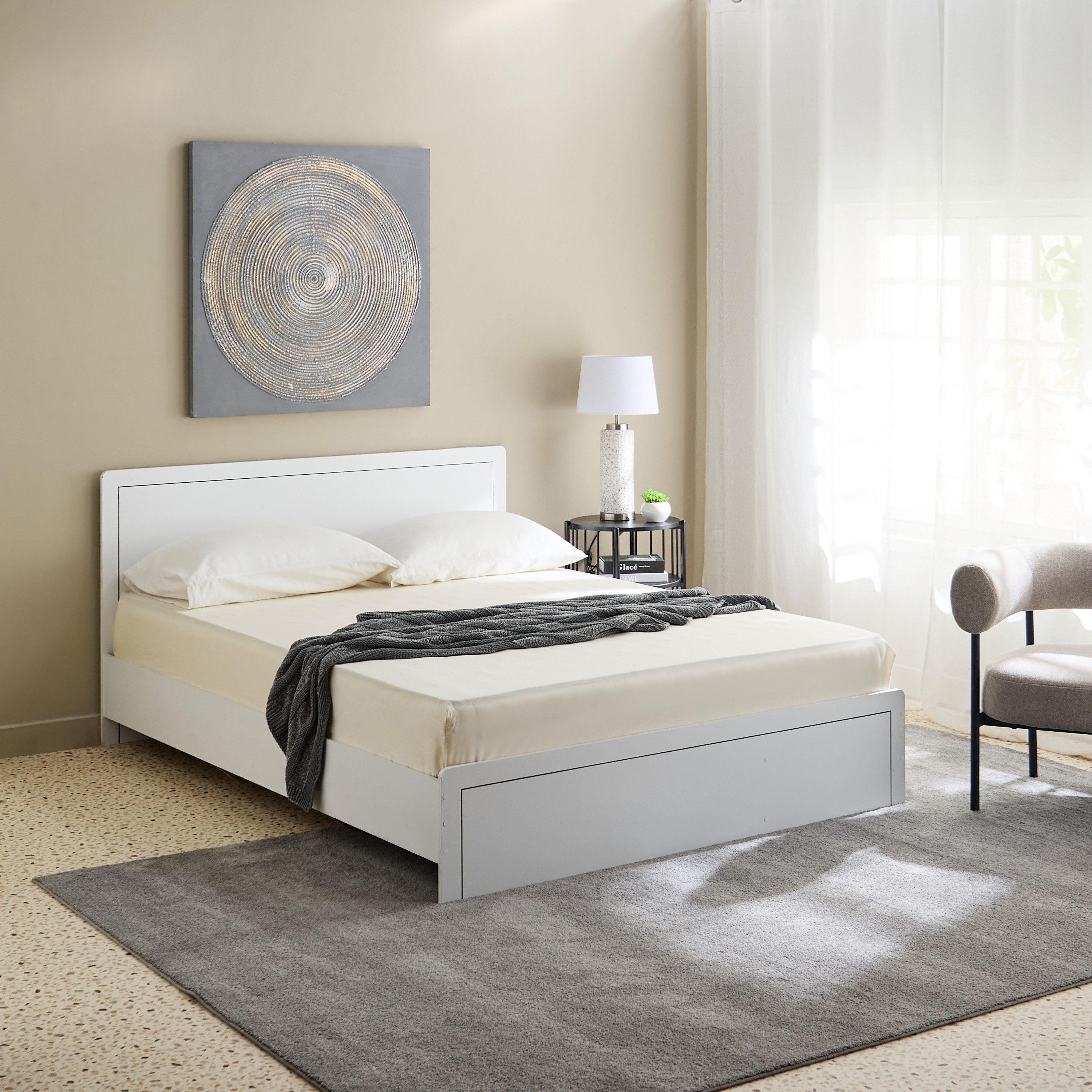 Essential Cotton Queen Fitted Sheet - 150x200+36 cm-hbxhomeware-hbxbedroom-image-7