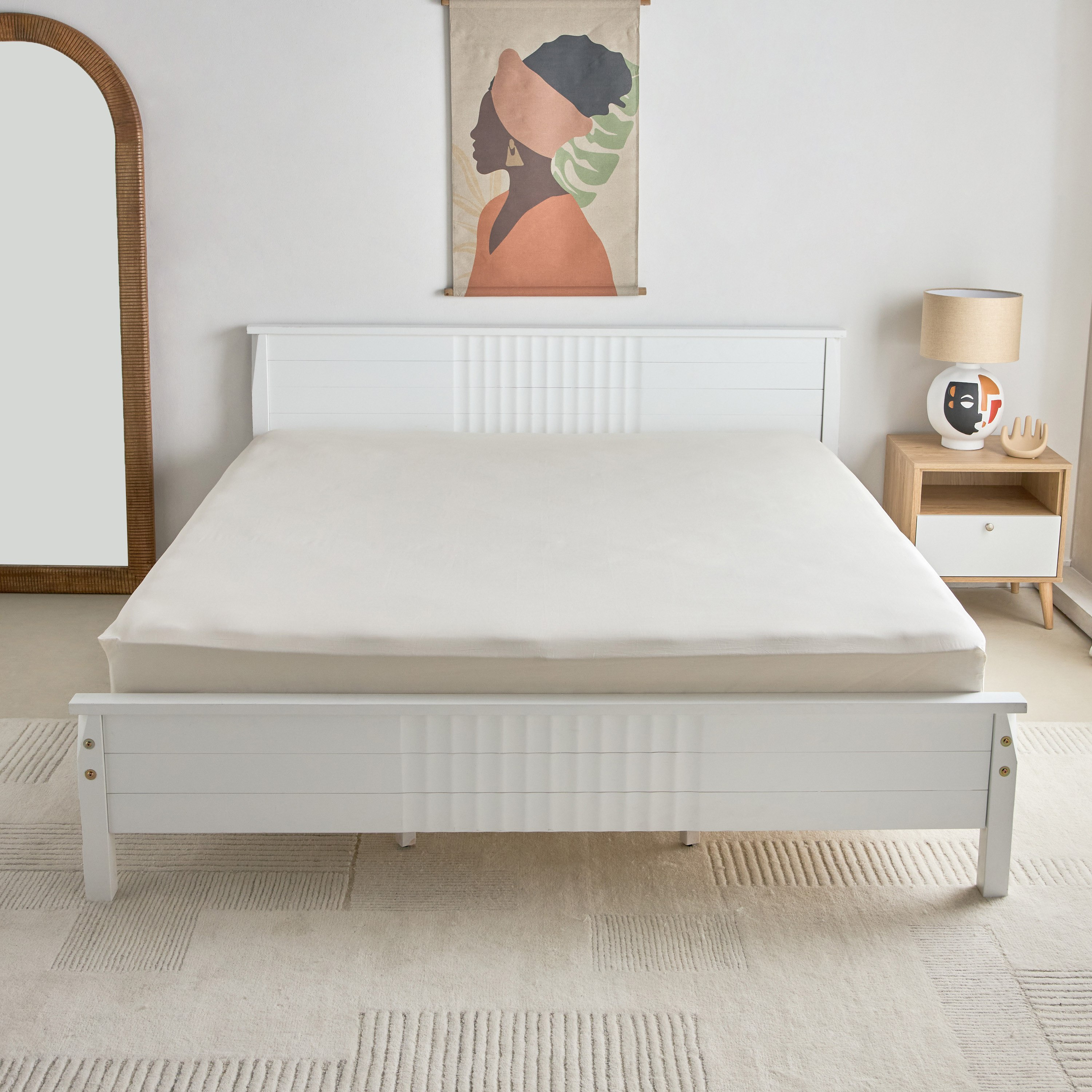 Essential King Cotton Fitted Sheet - 180x200+36 cm-hbxhomeware-hbxbedroom-image-3