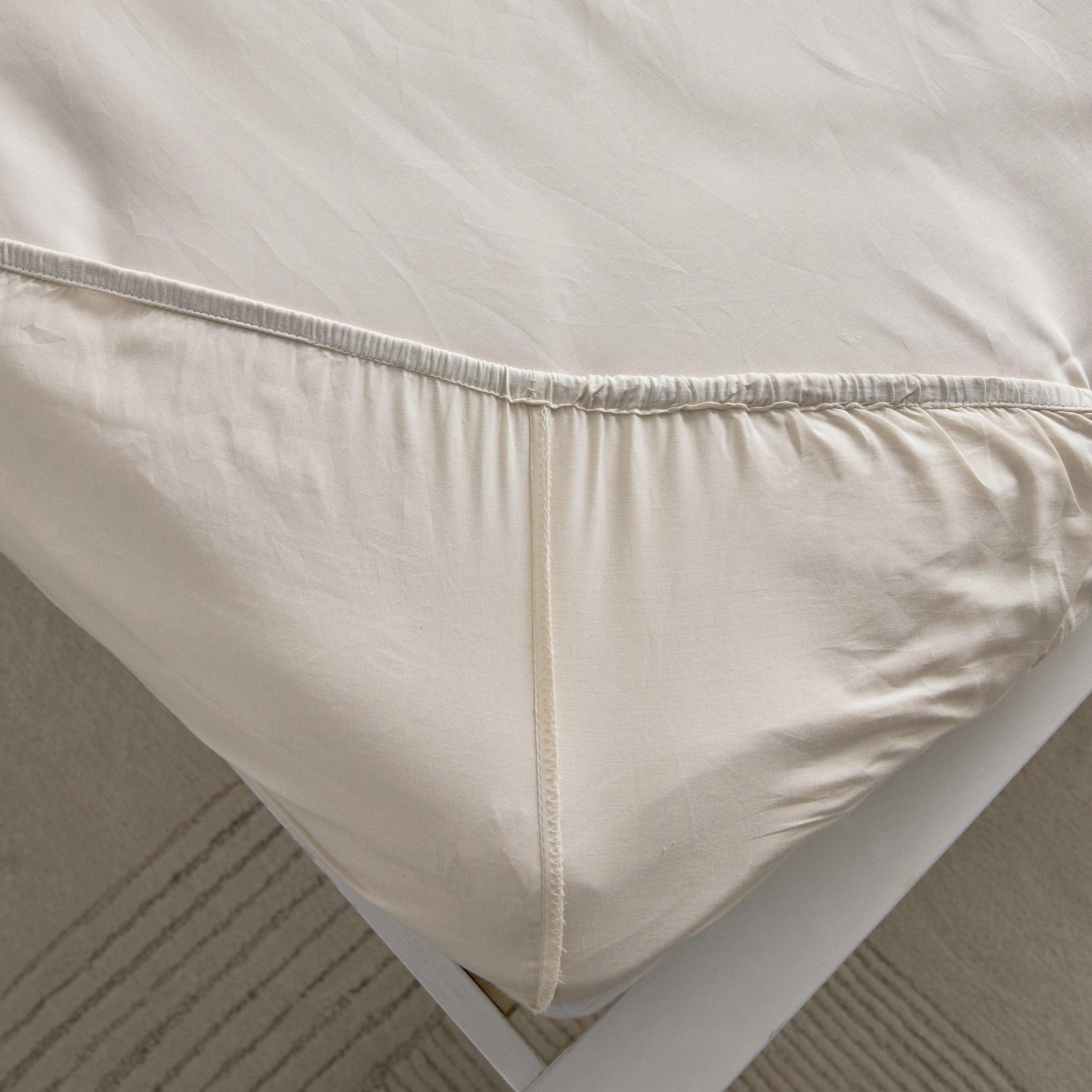 Essential King Cotton Fitted Sheet - 180x200+36 cm-hbxhomeware-hbxbedroom-image-7