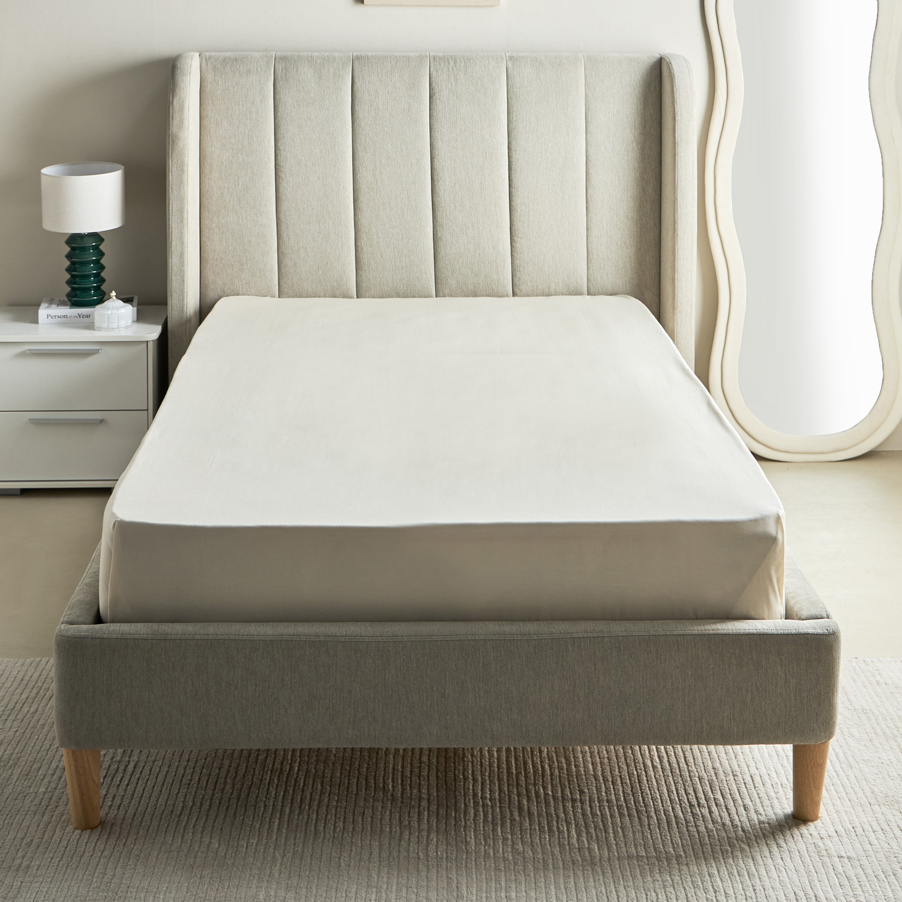 شرشف مسطح توين قطن من إسنشيال - 170x260 سم-hbxhomeware-hbxbedroom-image-3