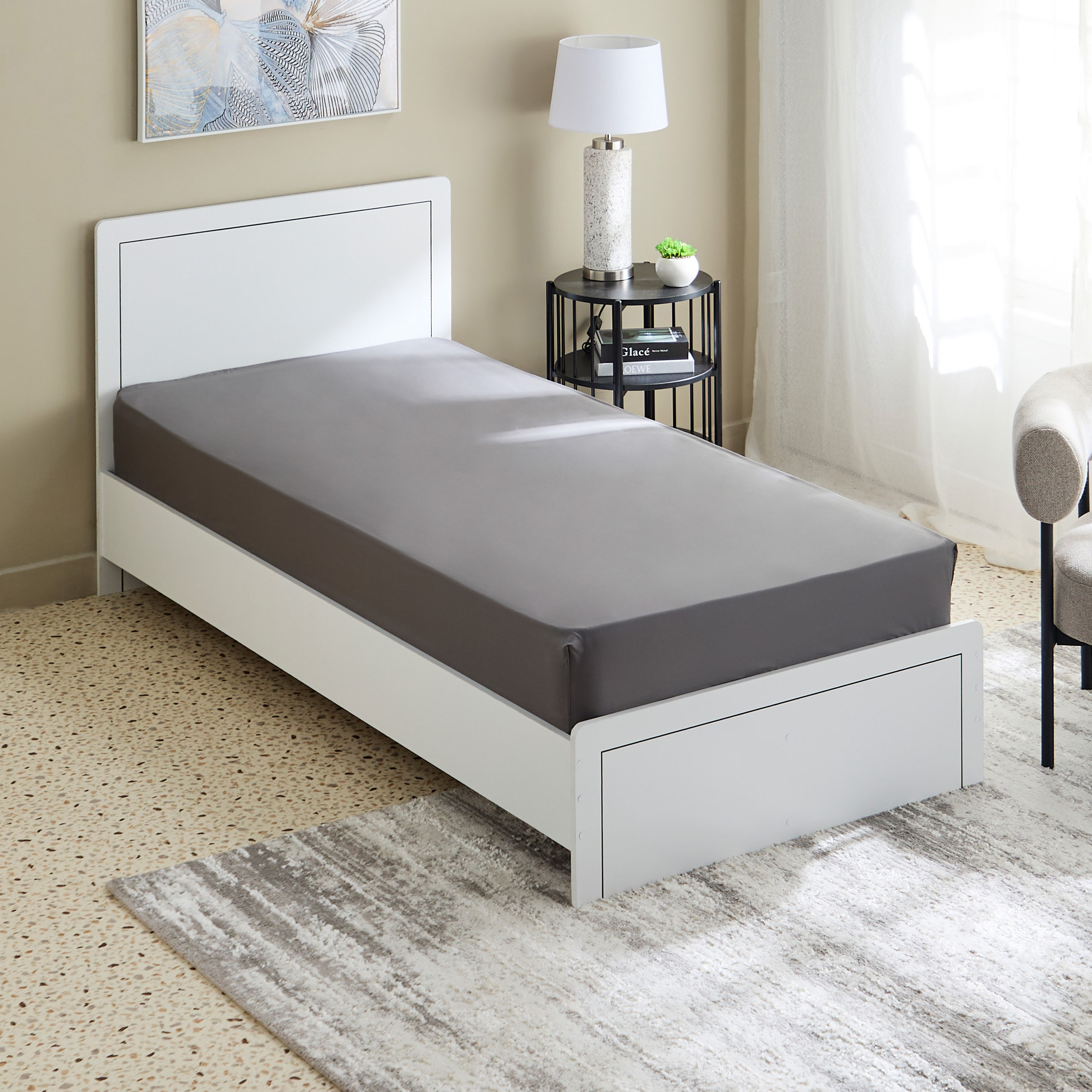 Essential Cotton Single Fitted Sheet - 90x200+36 cm-hbxhomeware-hbxbedroom-image-2