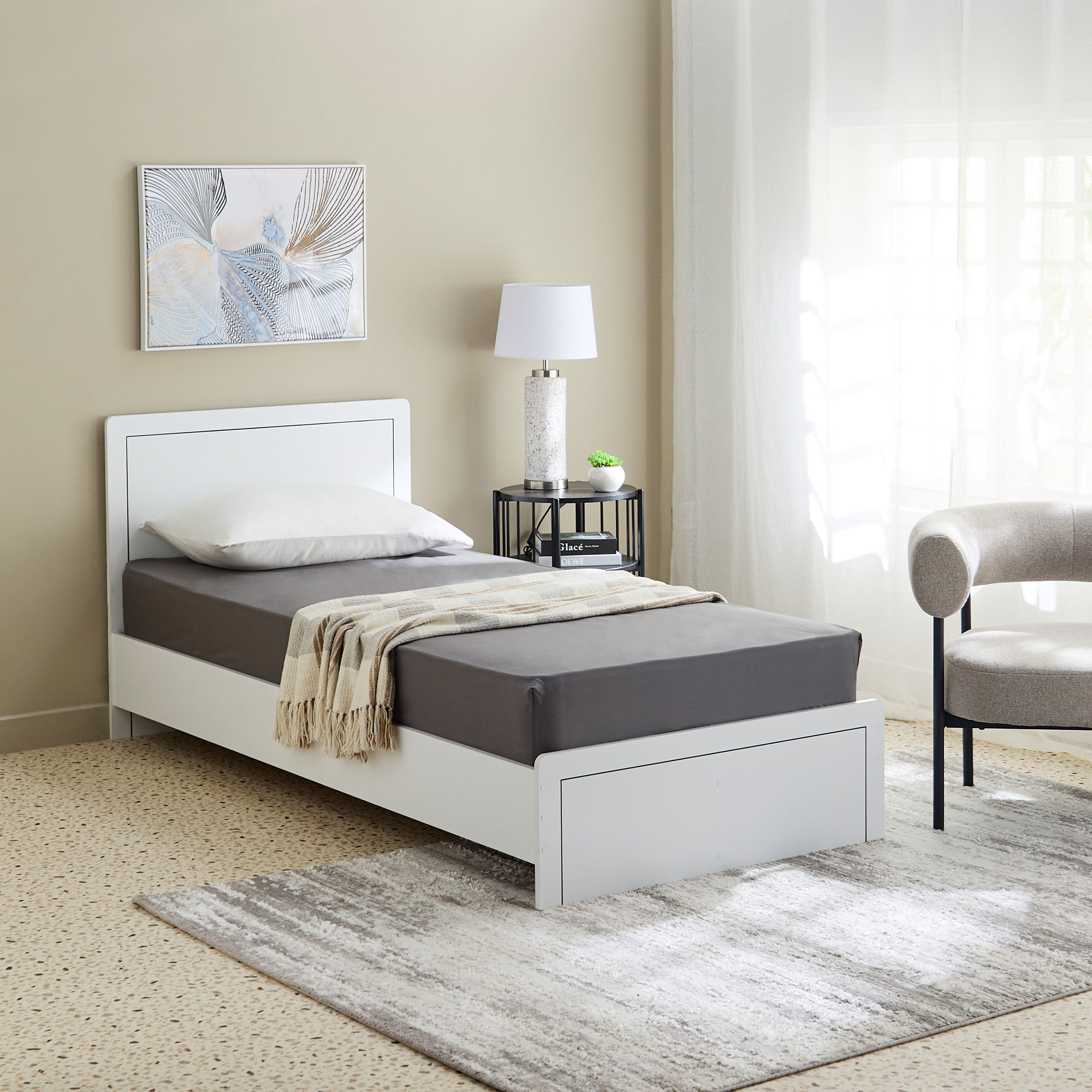 Essential Cotton Single Fitted Sheet - 90x200+36 cm-hbxhomeware-hbxbedroom-image-7