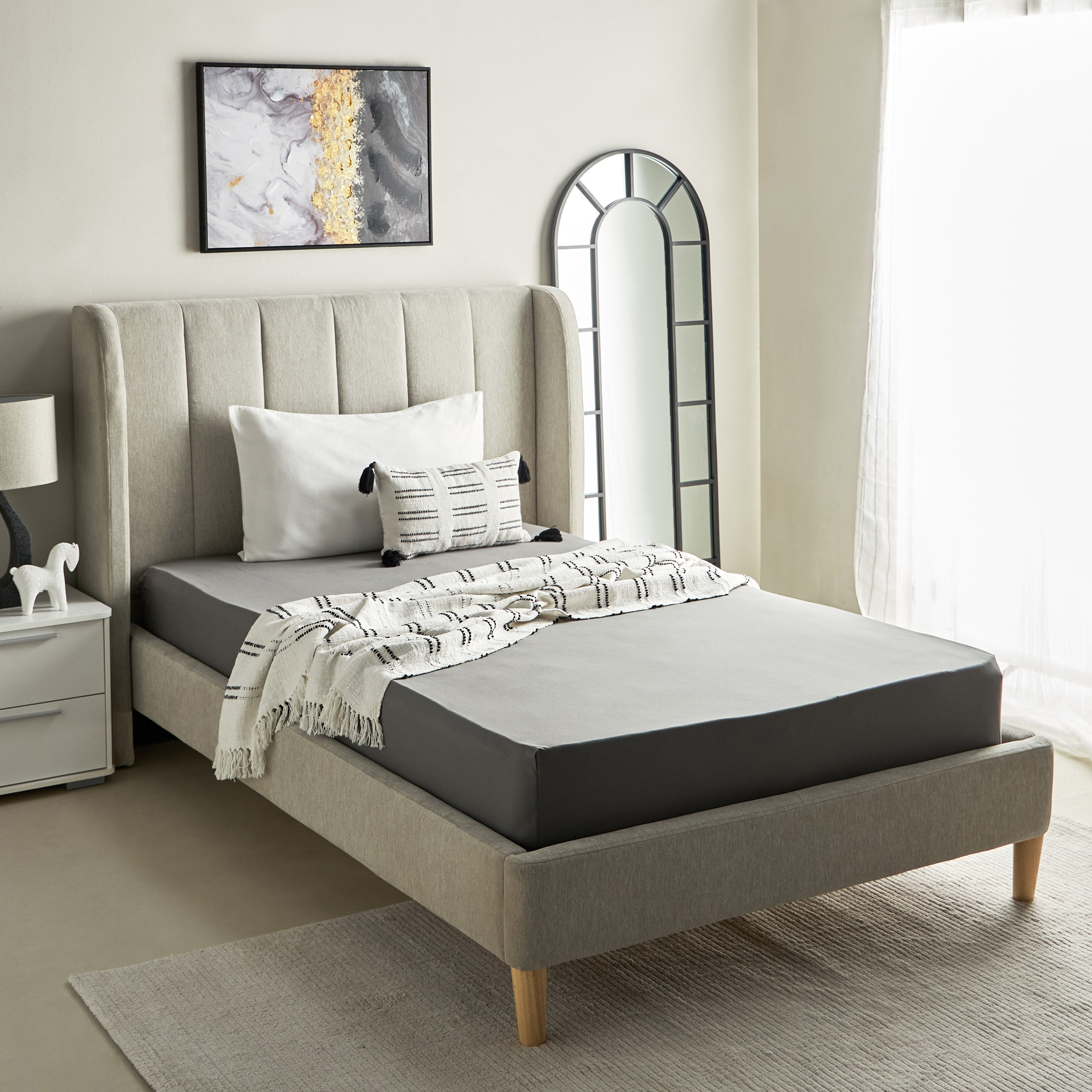 Essential Cotton Twin Fitted Sheet - 120x200+36 cm-hbxhomeware-hbxbedroom-image-8